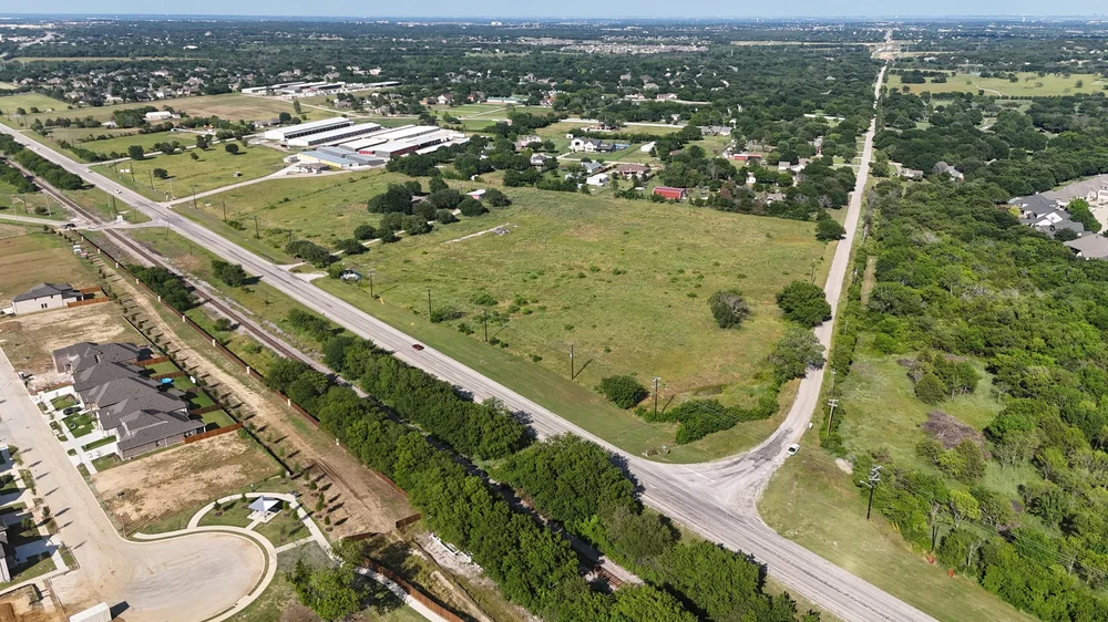 The Knights Landing Denton site from above