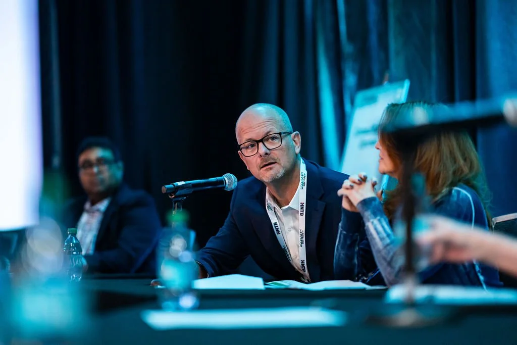 Benton Tempas speaking as apart of an expert panel