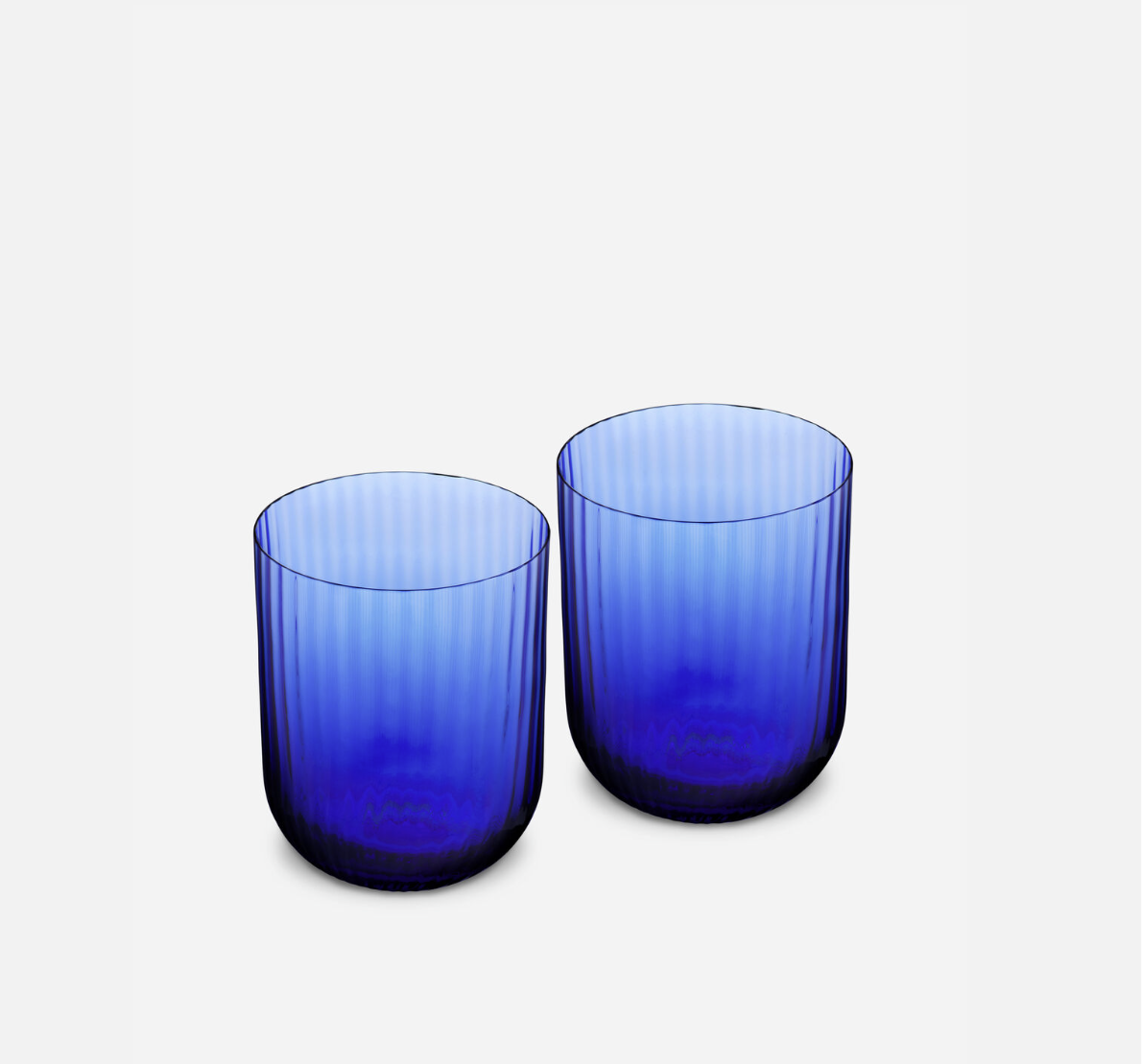 CARRETTO SICILIANO Blu Murano Drinking Glasses