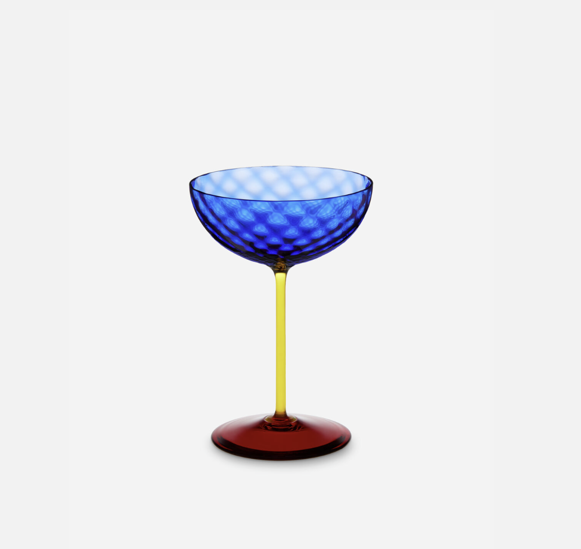 CARRETTO SICILIANO Blu Murano Champagne Glass Dolce Gabbana Home