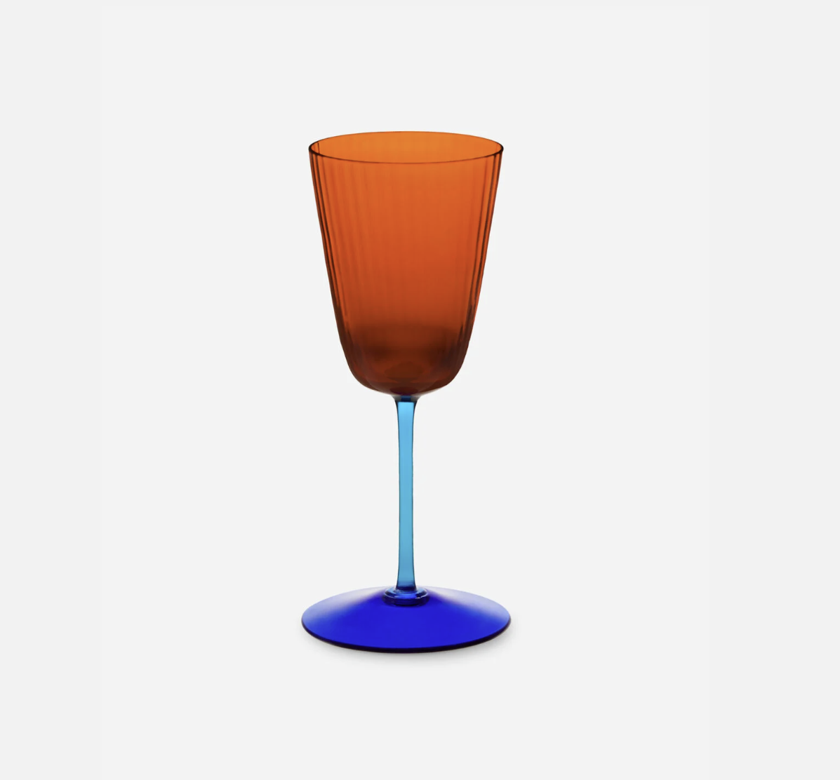 CARRETTO SICILIANO Orange Murano White Wine Glass