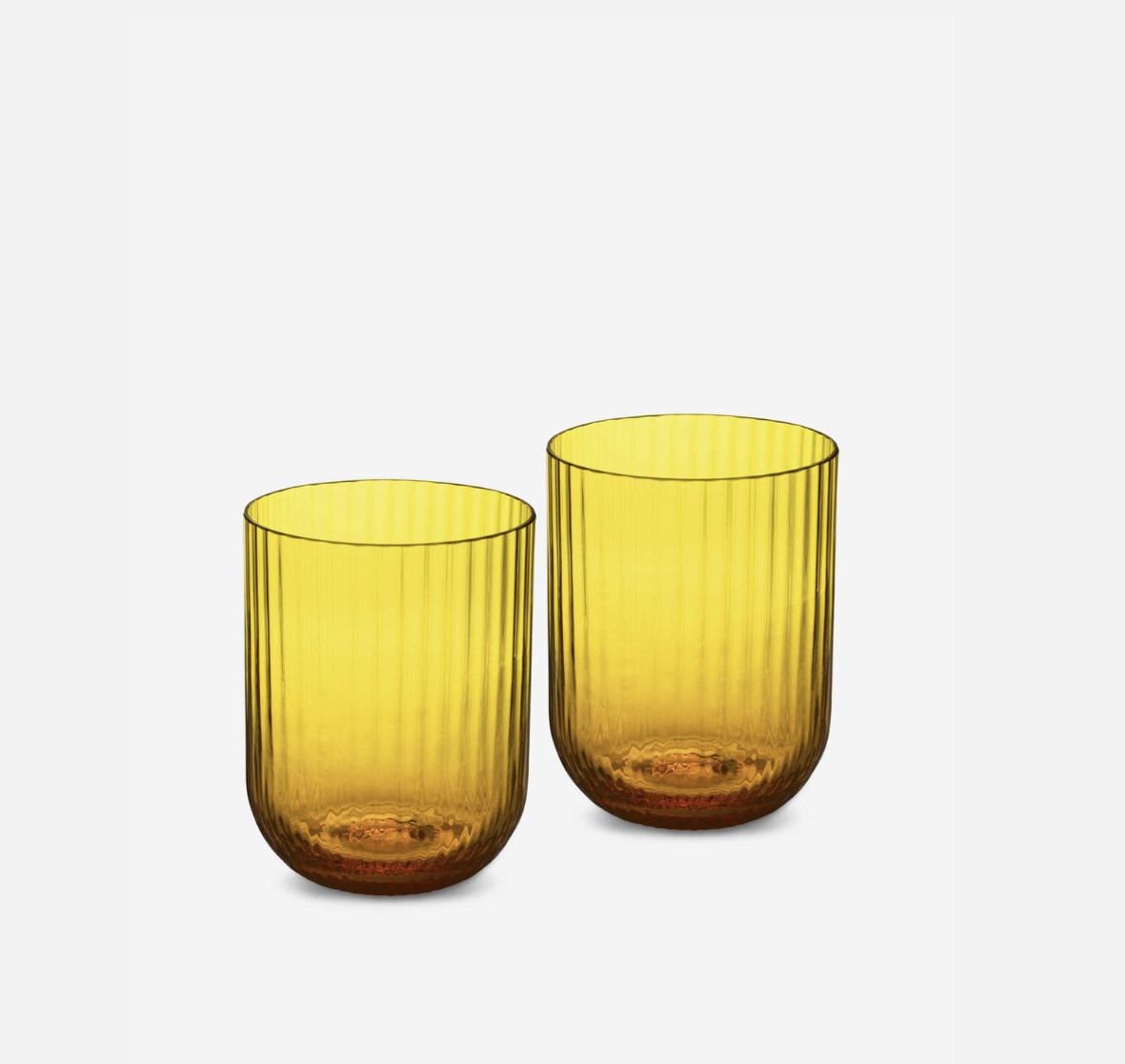 CARRETTO SICILIANO Yellow Murano Drinking Glasses
