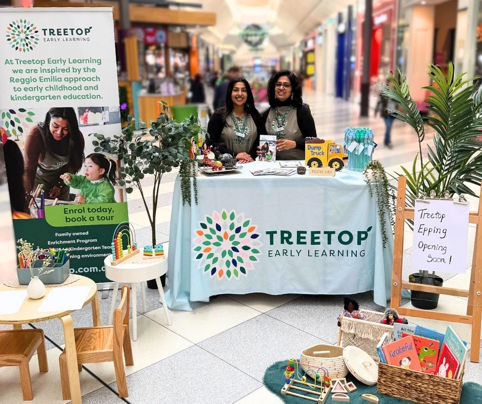 🌳Treetop Early Learning at Epping Plaza! 🌳

What an exciting week it&rsquo;s been as we set up our special stall at Epping Plaza! 

We&rsquo;ve loved meeting so many wonderful families, sharing what makes Treetop unique, and watching little ones en
