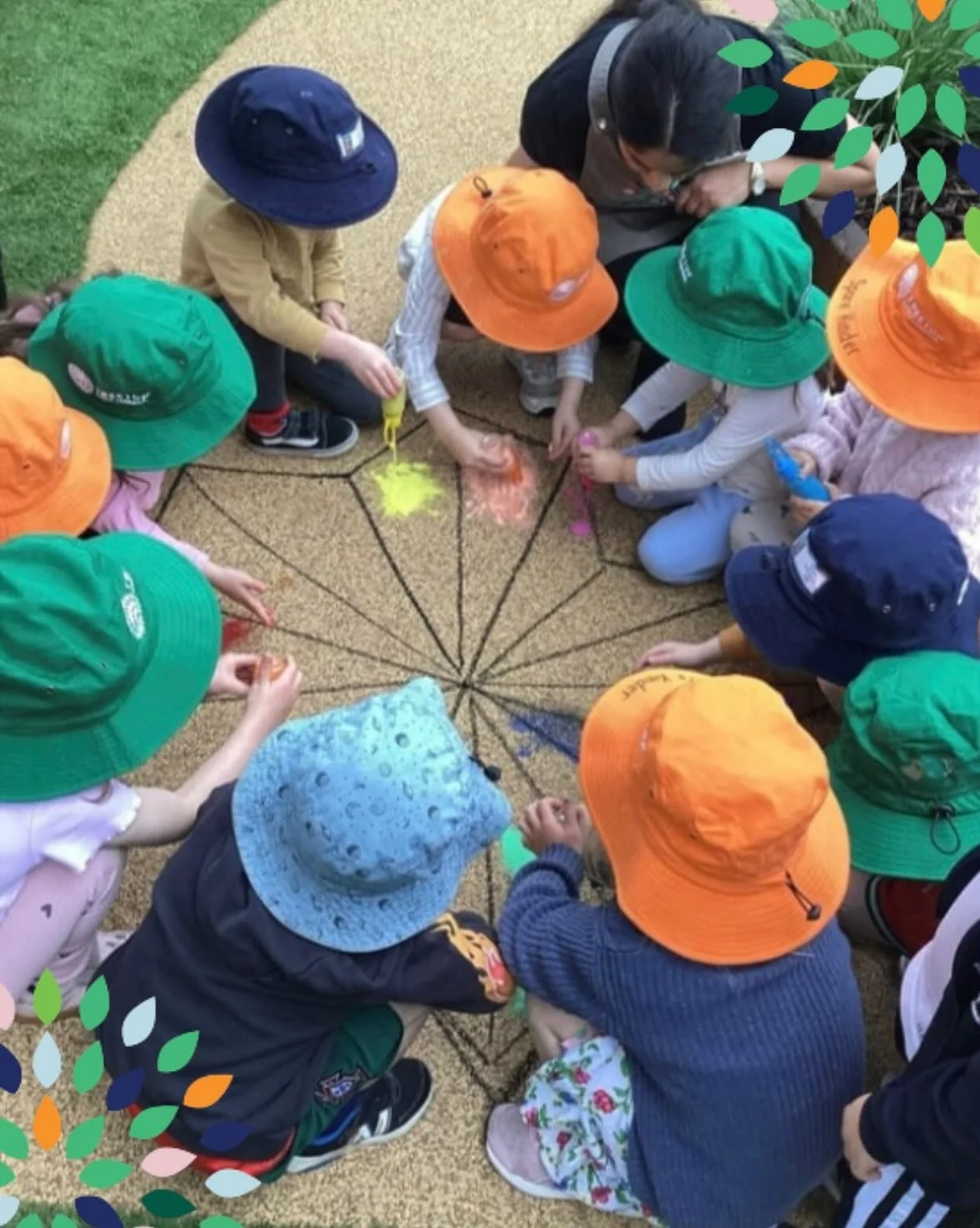 Treetop Ascot Vale created rangoli with the children to celebrate Diwali 🌸💡 

A simple way to share culture, colour, and creativity together.

#DiwaliAtChildcare #Rangoli #FestivalOfLights #CulturalLearning #Diwali2025