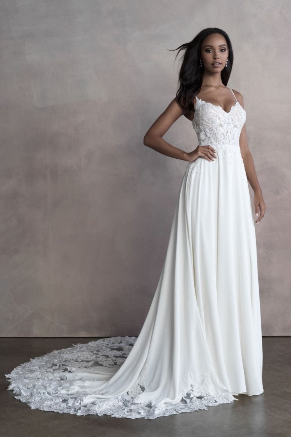 Allure 9807 Wedding Dress for sale in Sacramento  Designer Sample, Size  10, $1470 — Olive & Ivory