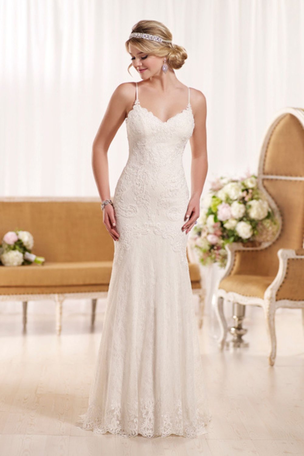 essense of australia bridesmaid dresses Used Essense of Australia floral lace Wedding Dress