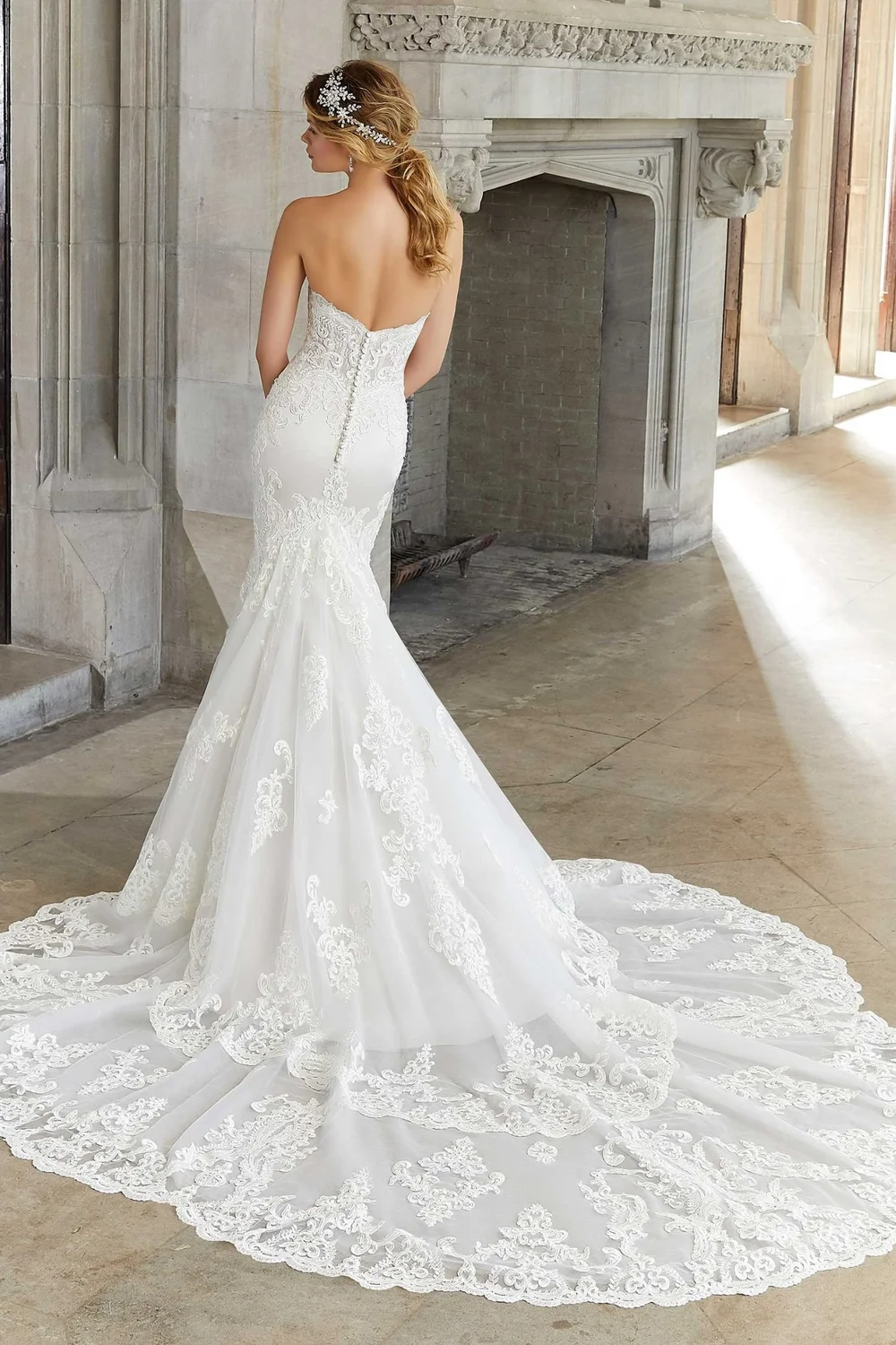 fitted lace wedding dress Morilee Fabiana 2475 Wedding Dress main image 1
