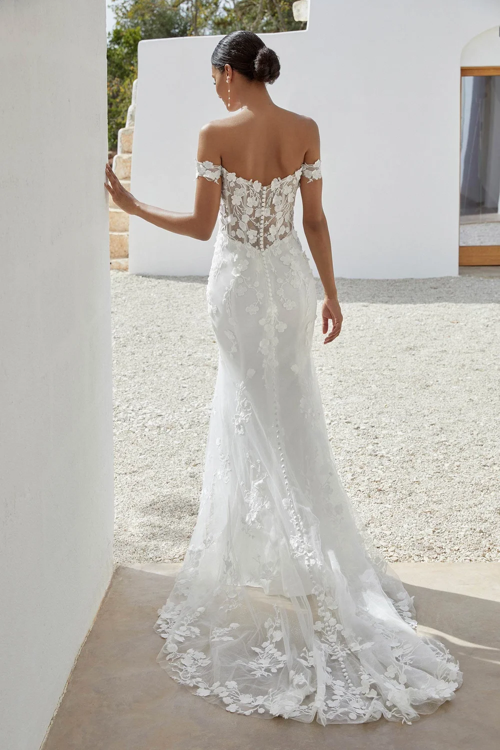 ariana backless dress Formal Mermaid Sleeveless Spaghetti Backless Applique Wedding Dresses   27dress