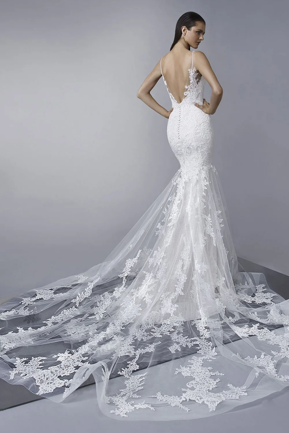 beaded slip wedding dress Vintage Beaded Lace Chiffon Robe Satin Wedding Dress Light Ivory / Dress + Robe main image 0