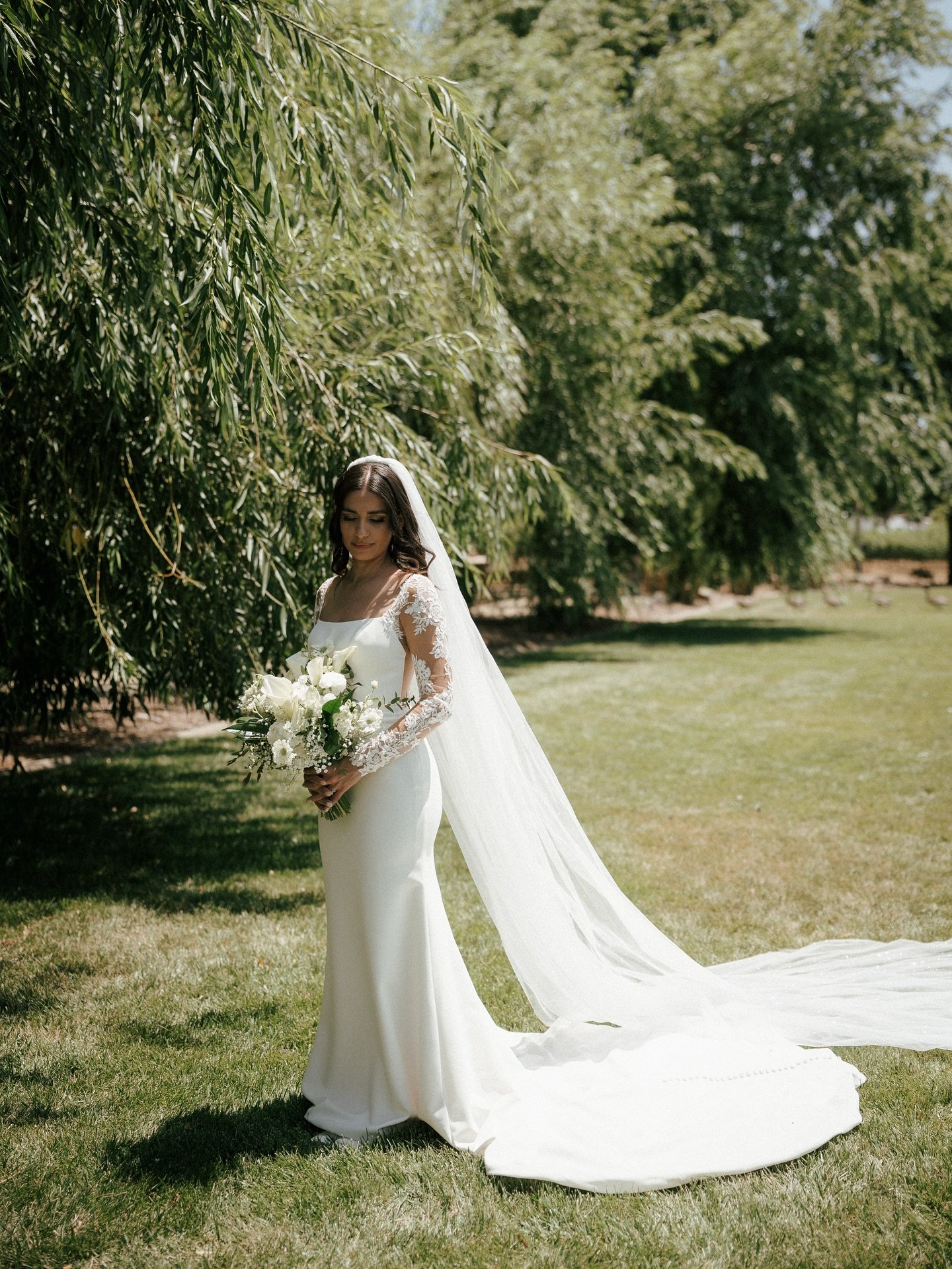 Love, lace, and a forever kind of glow. 🤍

Congratulations to Amber and Anthony wishing them a lifetime of love and happiness! 🥂✨

Photographers: @blakecloverphoto 
Floral: @poppyflowersco
Venue: @Wolfeheights

#SayYesToTheDress #BridalMoment #Wedd