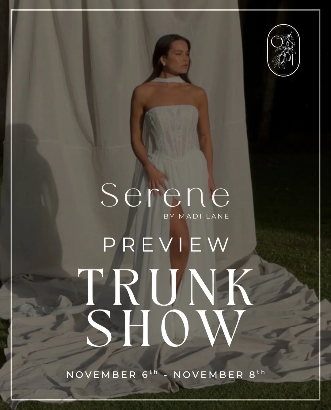 A little preview of what&rsquo;s coming&hellip; 🤍✨

Serene by Madi Lane&rsquo;s Ivy Collection is making its way to Olive &amp; Ivory for a special Trunk Show, November 6&ndash;8!

We&rsquo;ll have an extended selection of gowns that you haven&rsquo