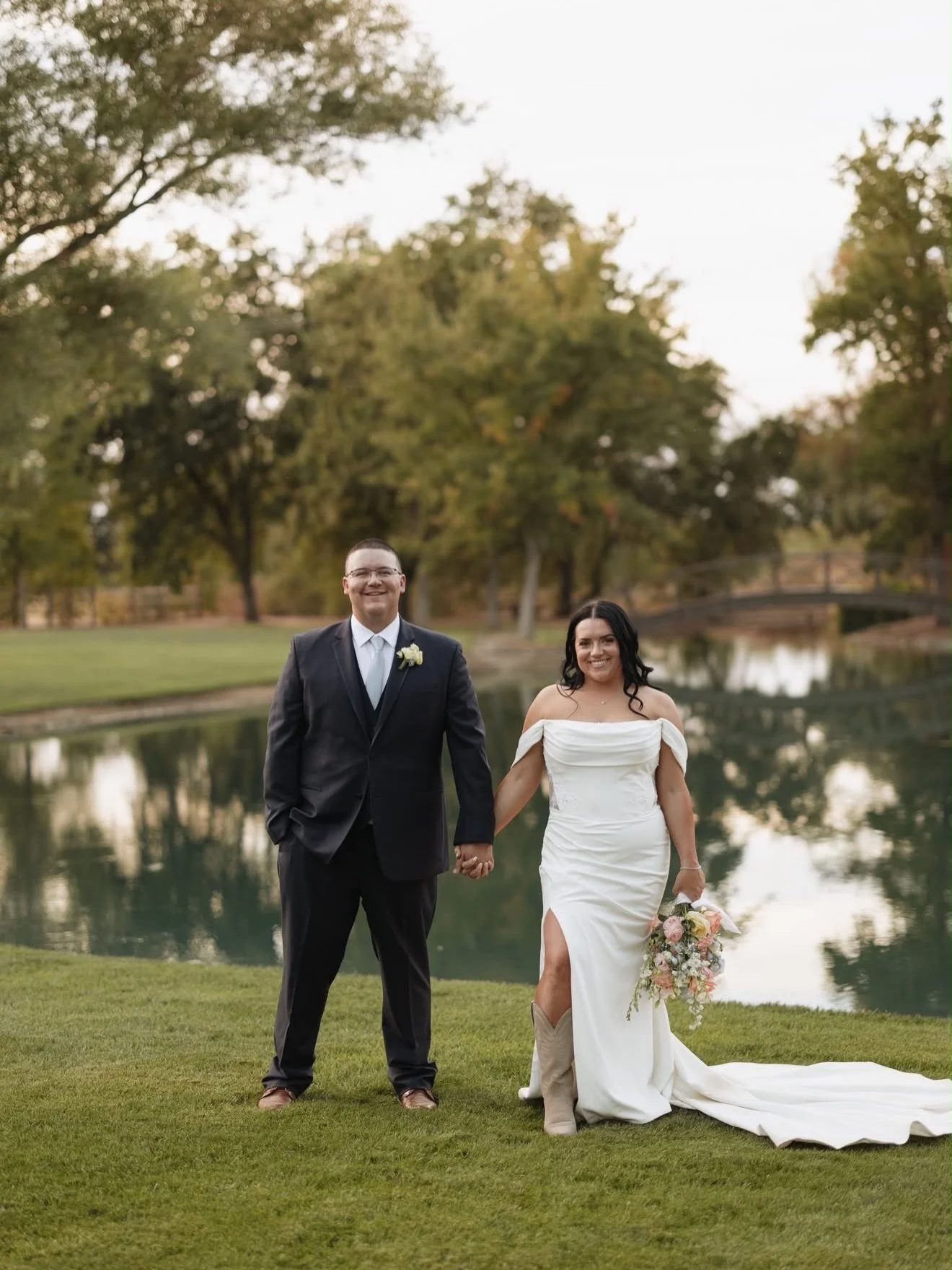 Timeless from every angle 🤍

Congratulations to Kayla &amp; Kyle! Wishing you both a lifetime of love and happiness 🥂✨

Dress: @serenebymadilane
Venue: @bridgewoodevents
Photography: @maggiewestmedia 
Videography: @capturedformateofilms
DJ: @ncwdjs