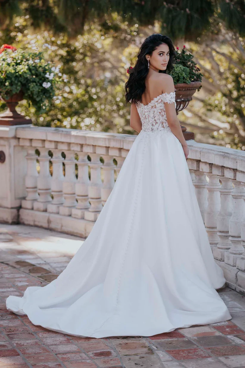 Allure Romance R3660 Wedding Dress available at Olive and Ivory - FUll Back.webp