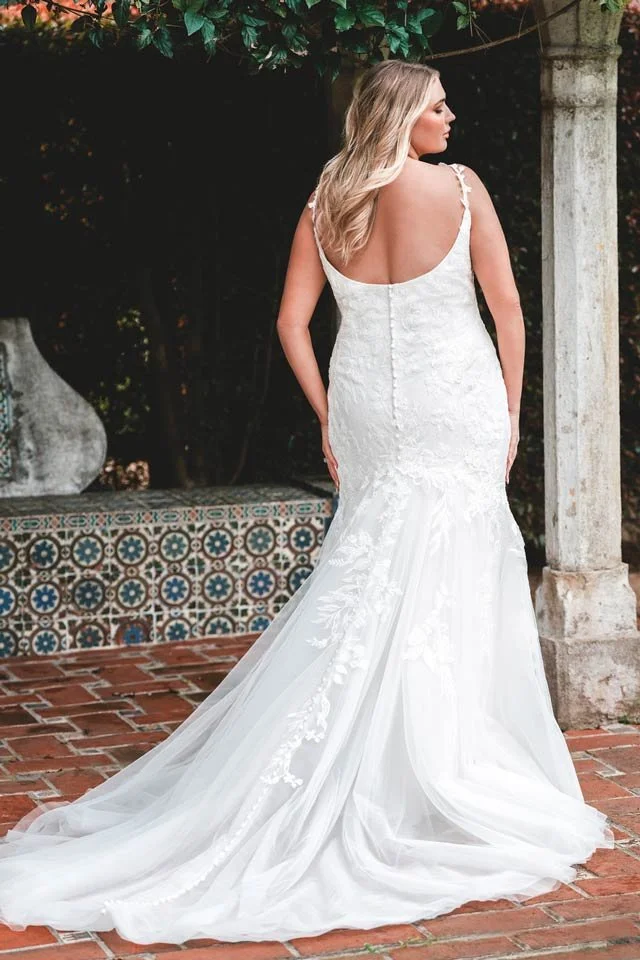 slim fit dress slacks Allure Bridals Dress A1110L