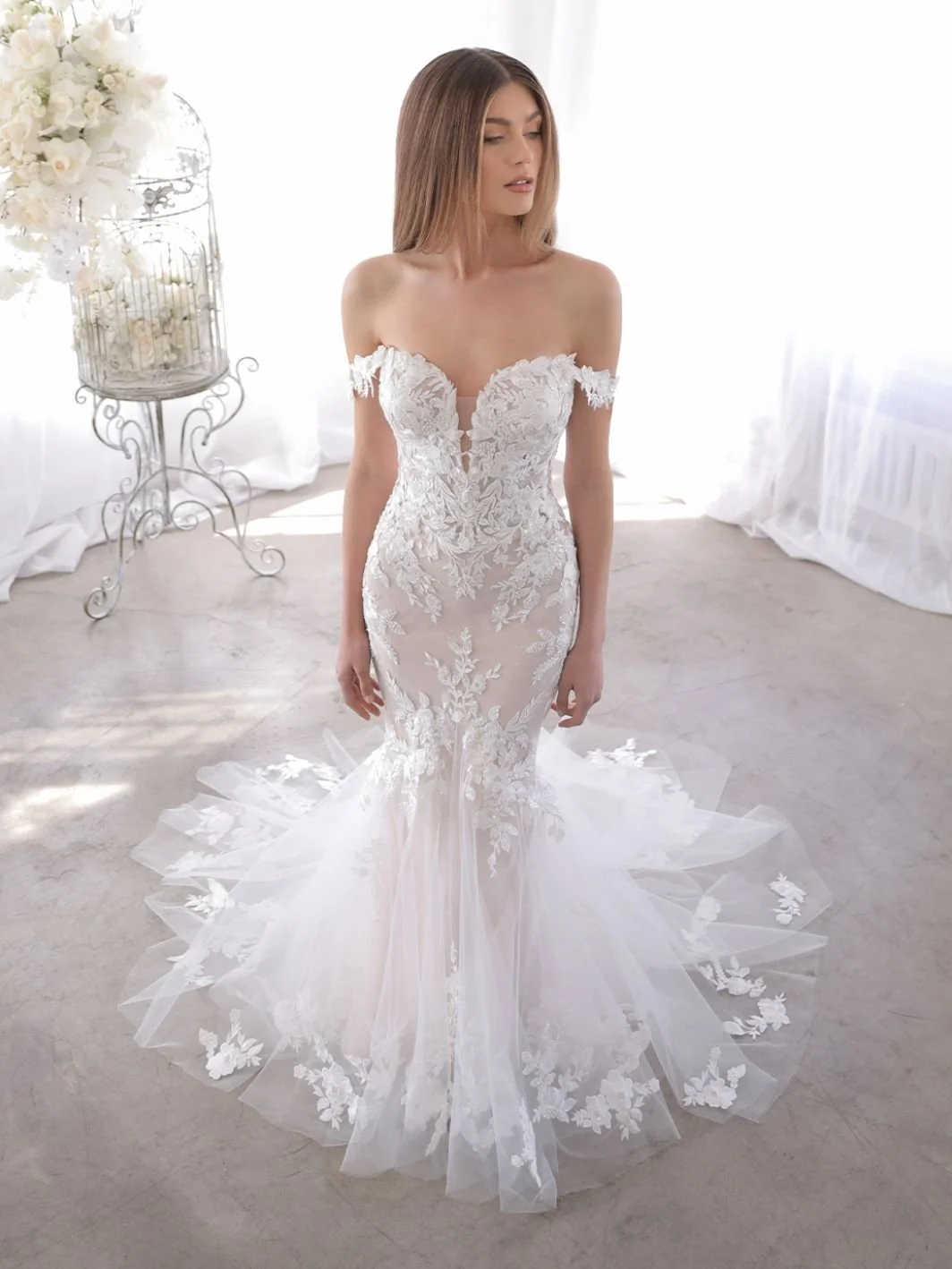 Enzoani Blue Olenka Wedding Dress available at Olive and Ivory - Full Front.jpg