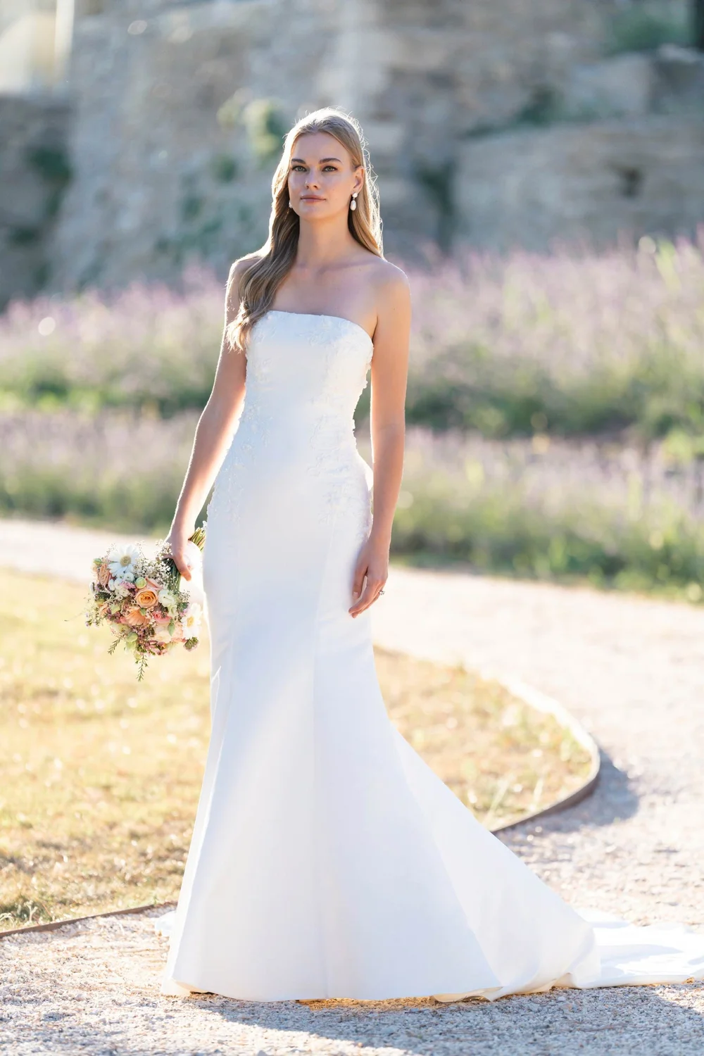 dove satin wedding dress Allure Romance
