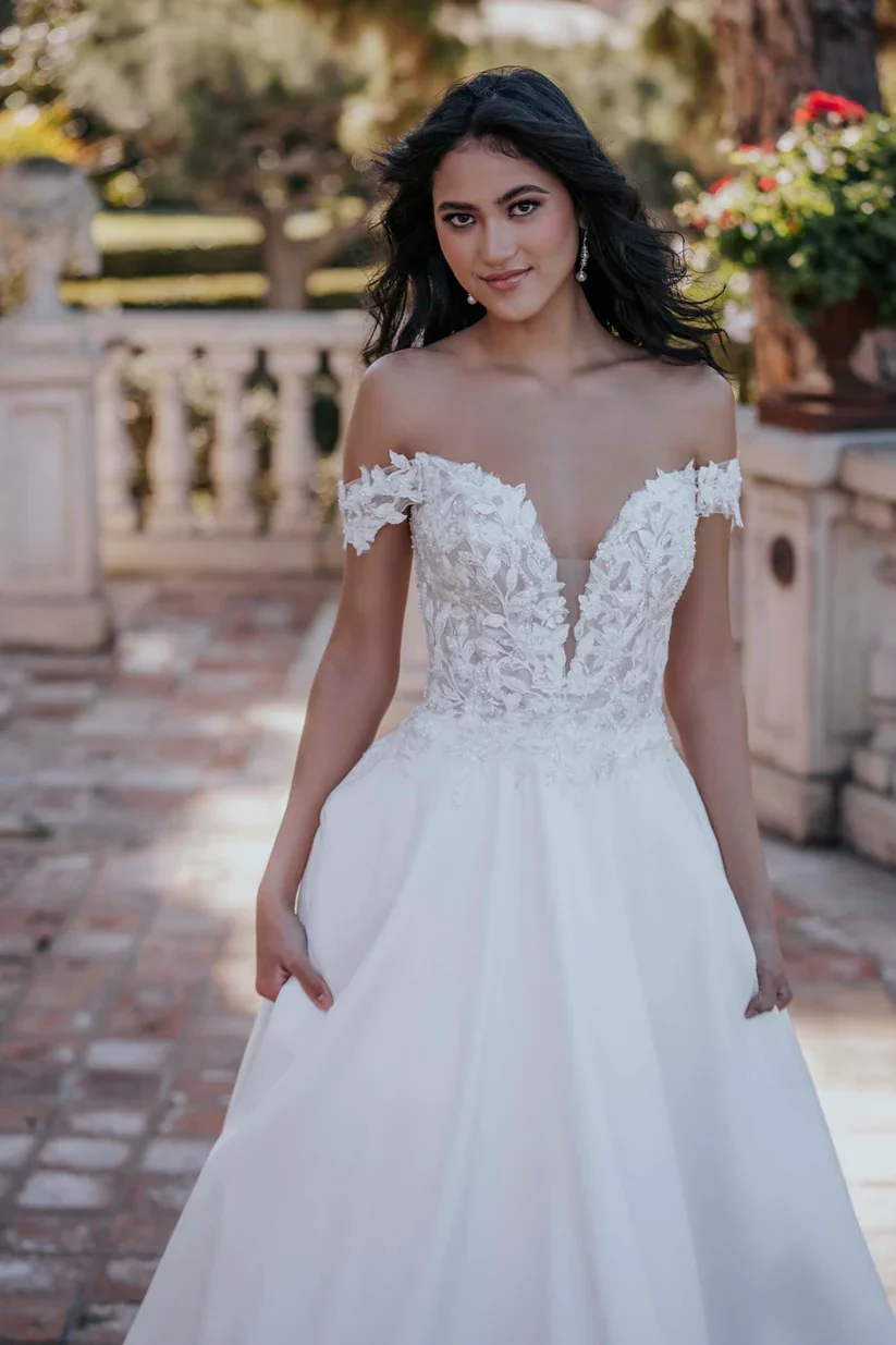 Allure Romance R3660 Wedding Dress available at Olive and Ivory - Front Detail.webp