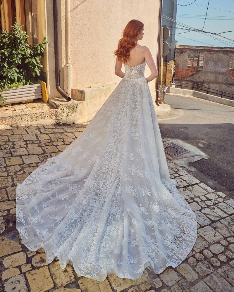 Vintage Lace Wedding Dress with Sleeves or Strapless Neckline