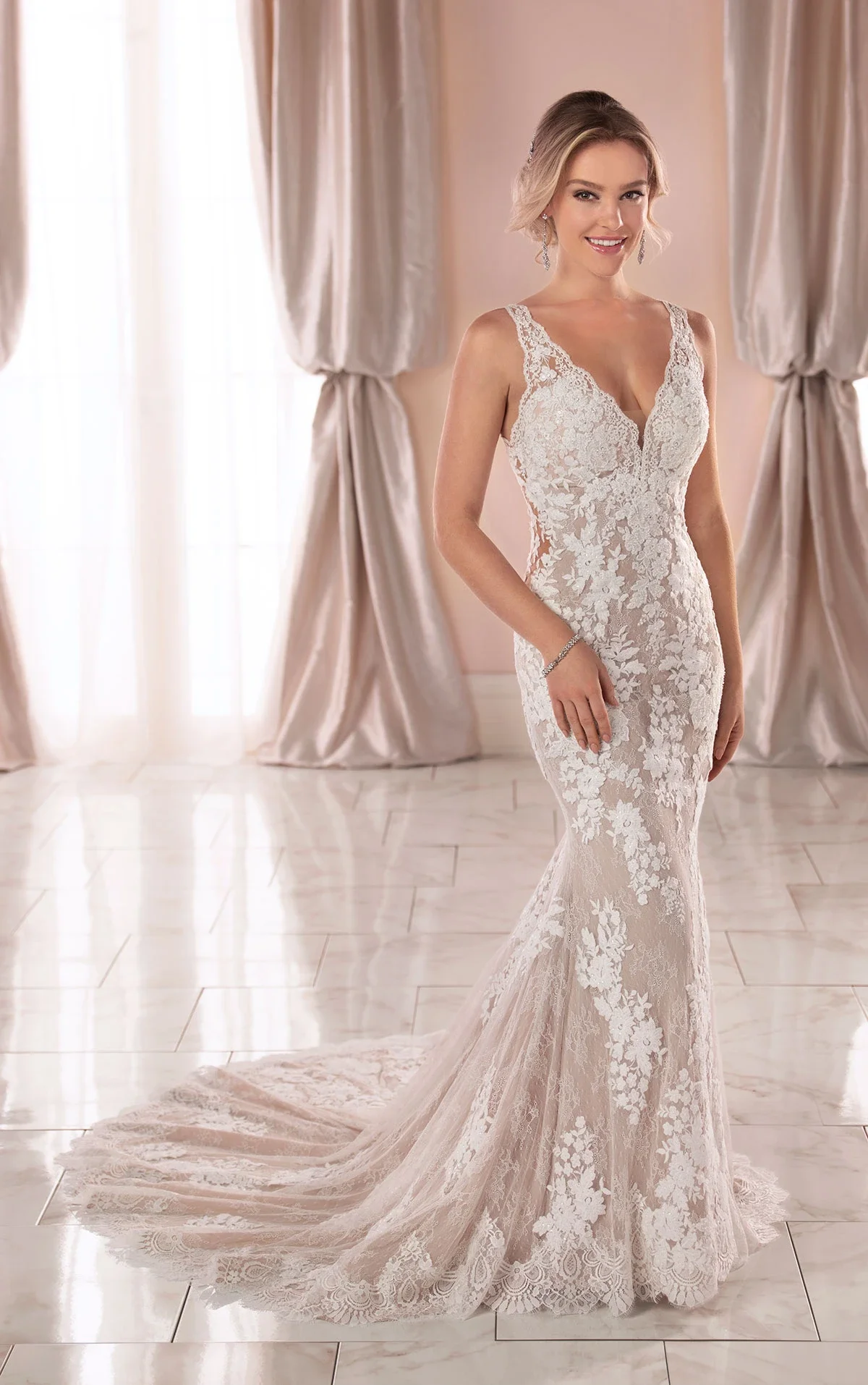 Vintage Wedding Dress with Unique Lace Details