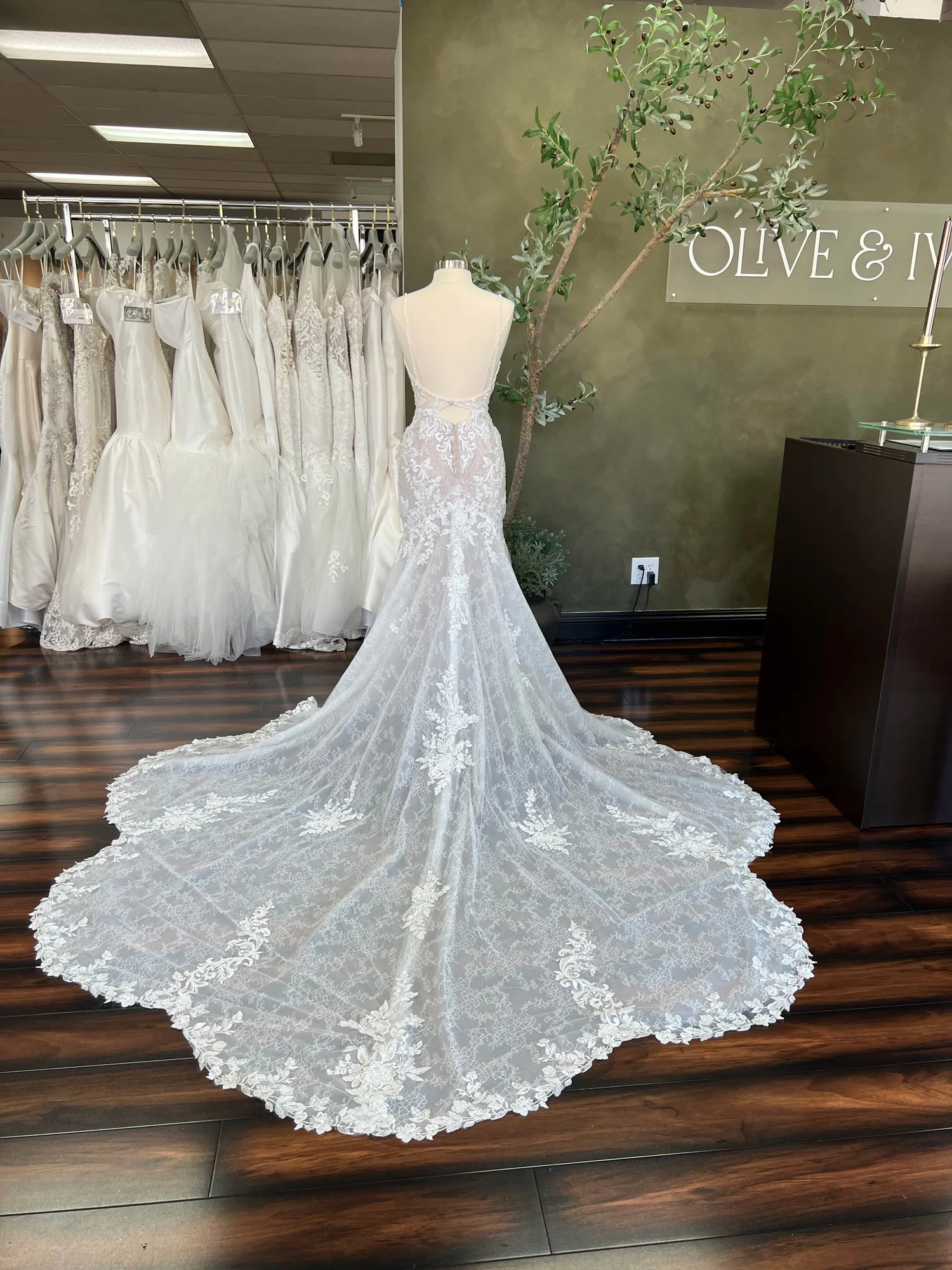 how should dress shoes fit reddit ADRIKA / Fit and Flare Embellished Wedding Dress with Plunge Neck main image 0