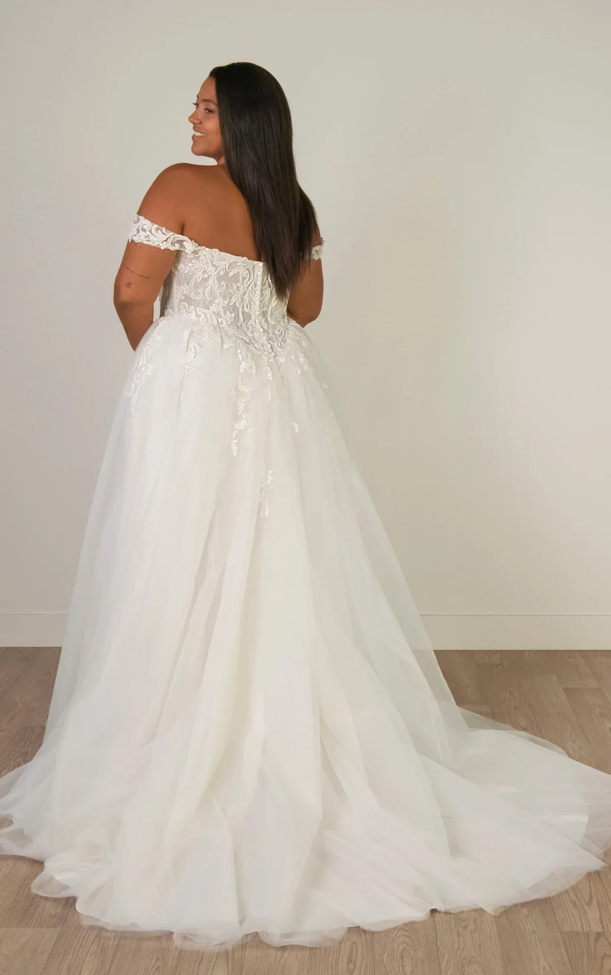 Stella York SY8345+ available at Olive and Ivory Bride - Full Back.webp