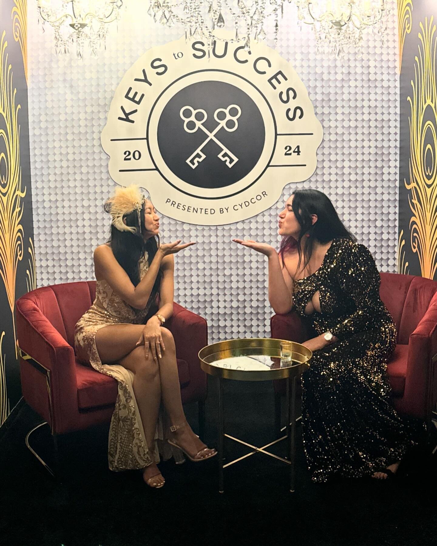 Nike and Nina, our rockstar admins, at this years Keys to Success 2024 Conference 🗝️✨ 

#conference #keystosuccess2024 #gatsbyparty #kts #levelup #growth #events