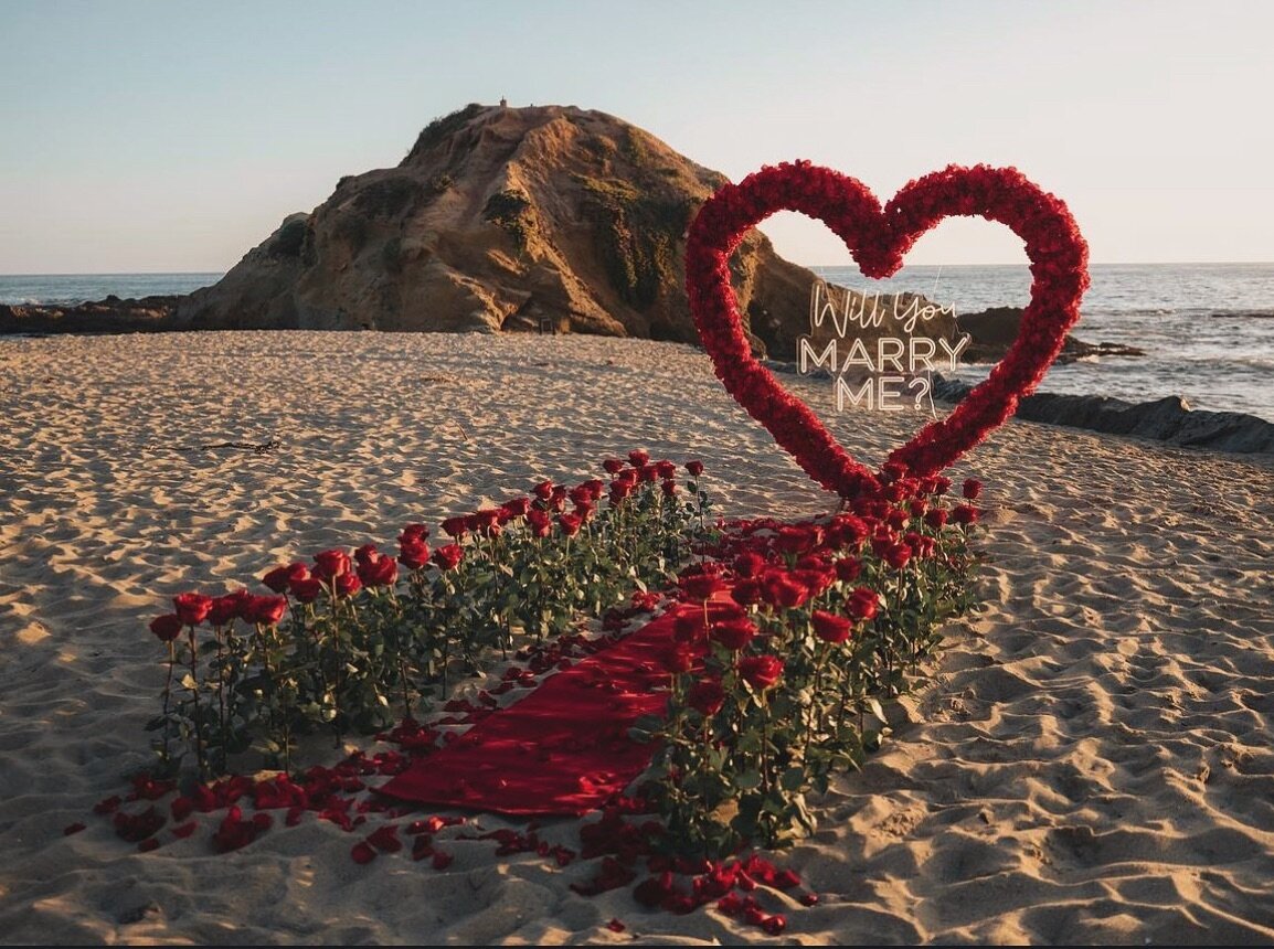 For love that&rsquo;s as endless as the ocean, let us set the stage for your forever. 🌊❤️
.
.
.
.
.
 #BeachEngagement #ProposalPlanning #LoveBeyondWords #EngagementSetup #BeachProposal #LoveInBloom&rdquo;