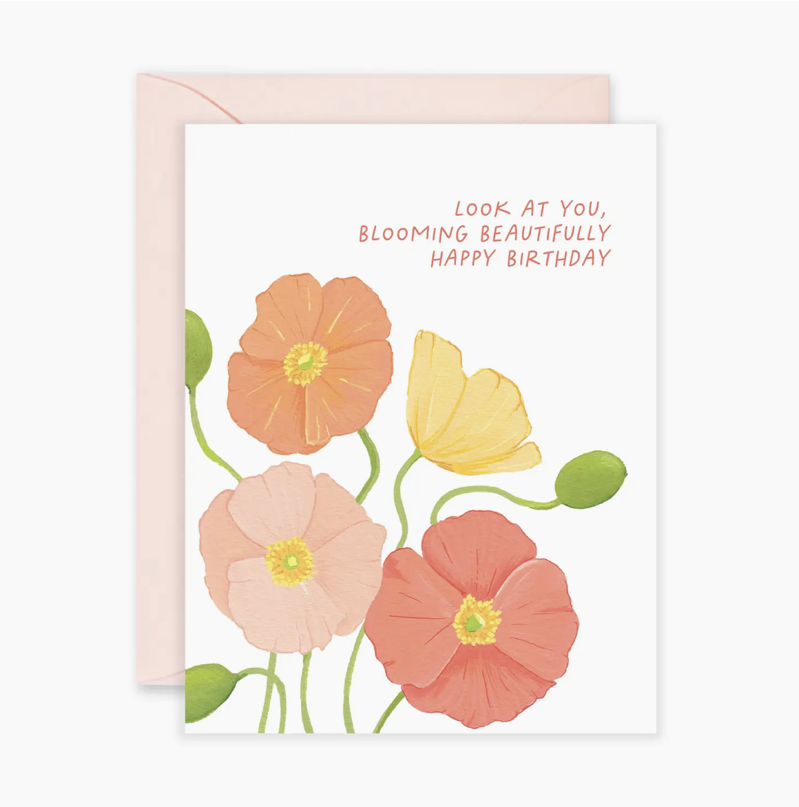 Blooming Beautifully - Birthday Flower Greeting Card