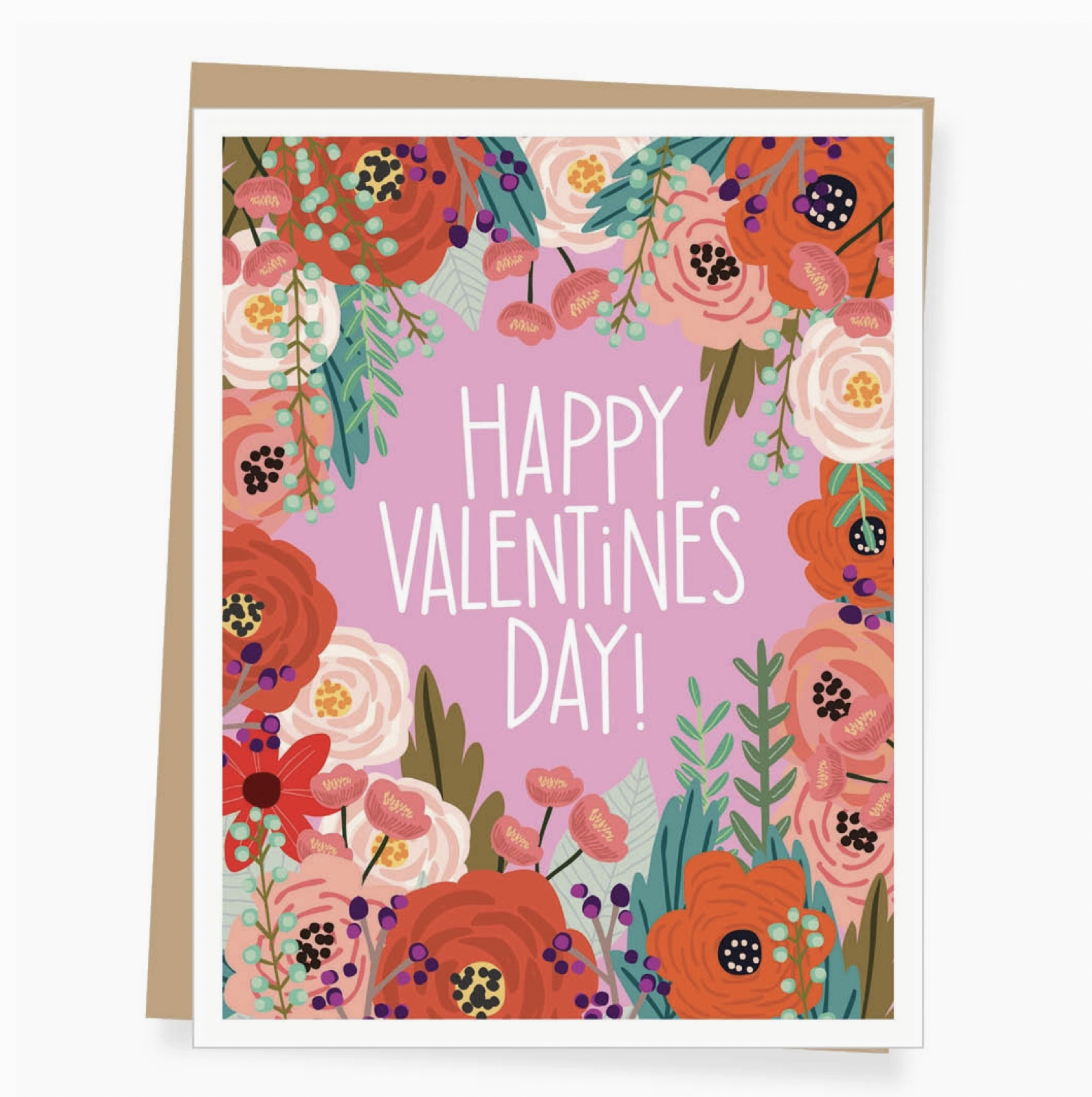 Floral Valentine's Day Card