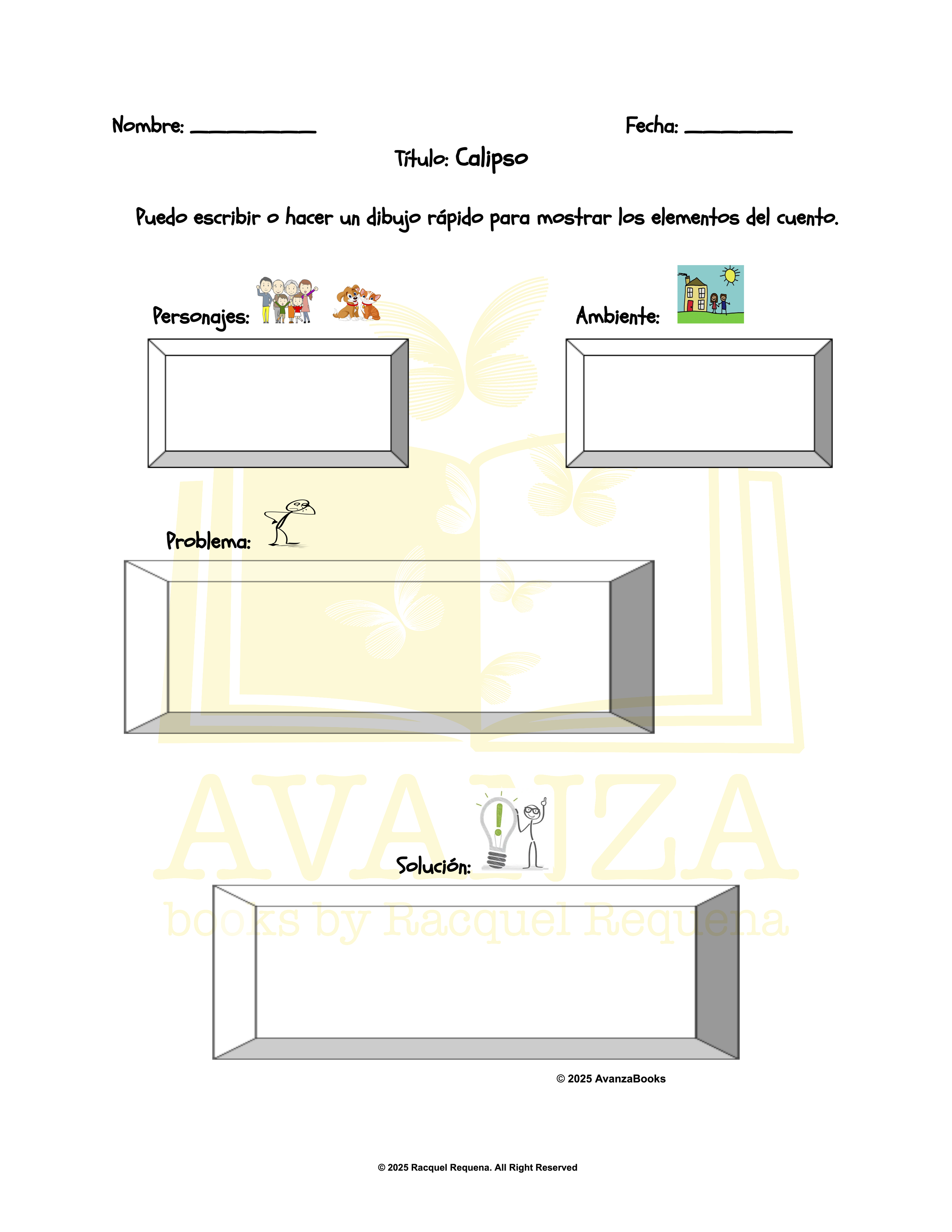 Elementos del cuento Secuencia K-2