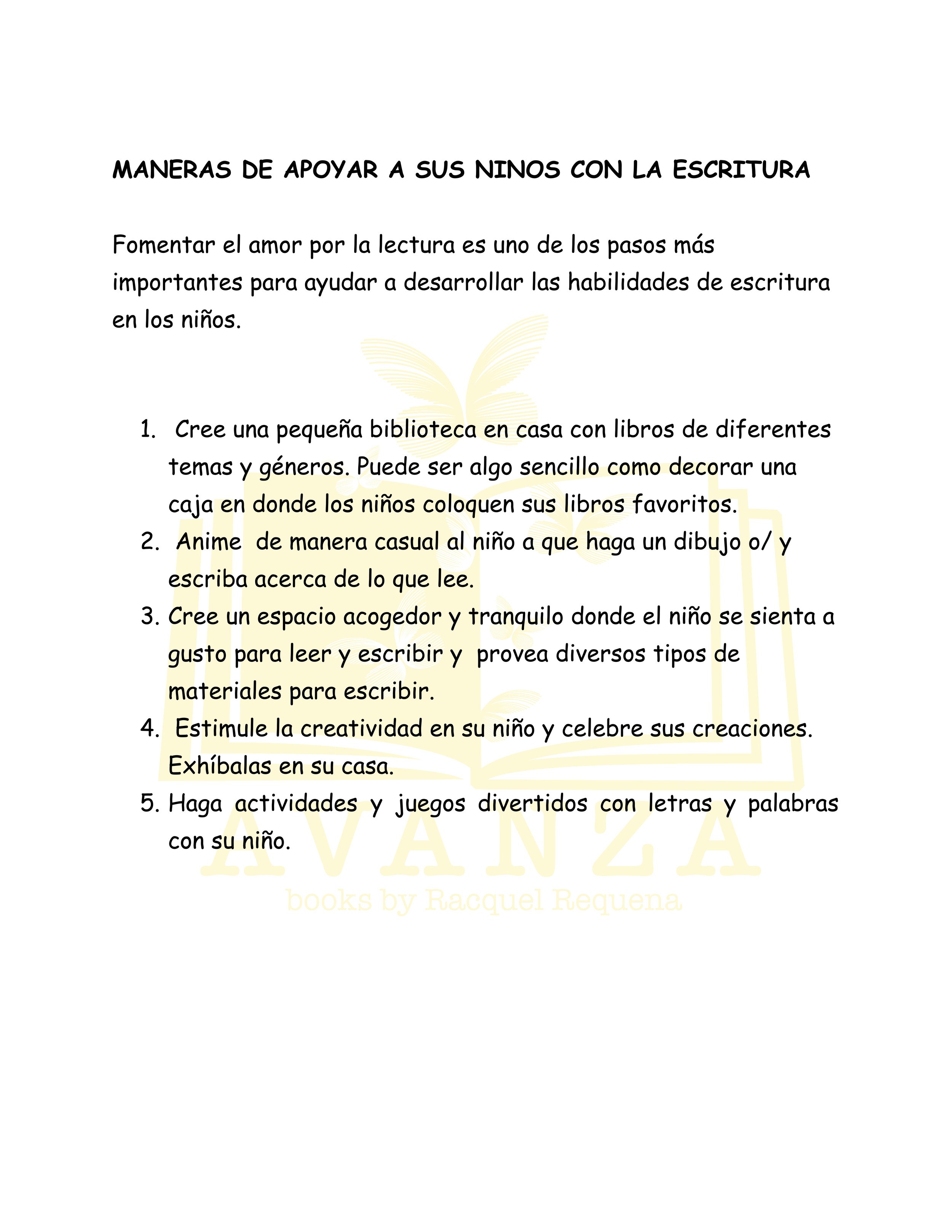 MANERAS DE APOYAR A SUS NINOS CON LA ESCRITURA.jpg