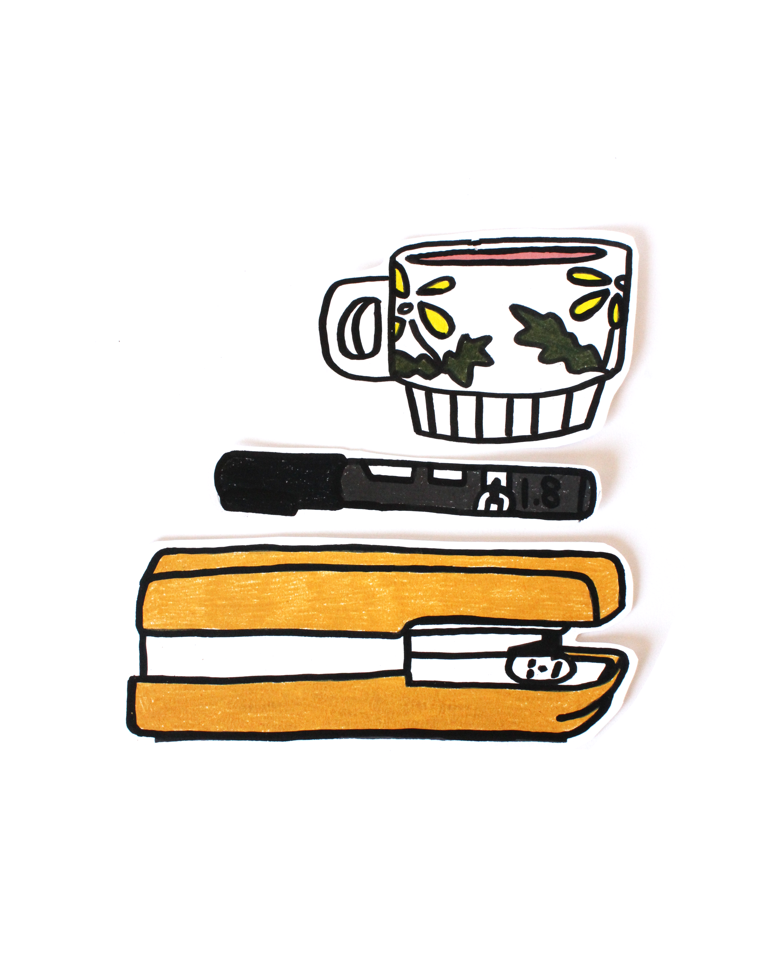 tactile tools cut paper illustrations