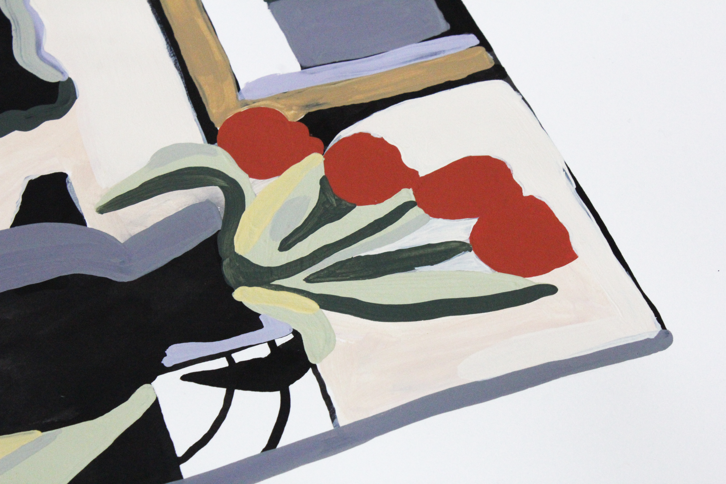 from inside, looking out. Acrylic Painting on Paper 