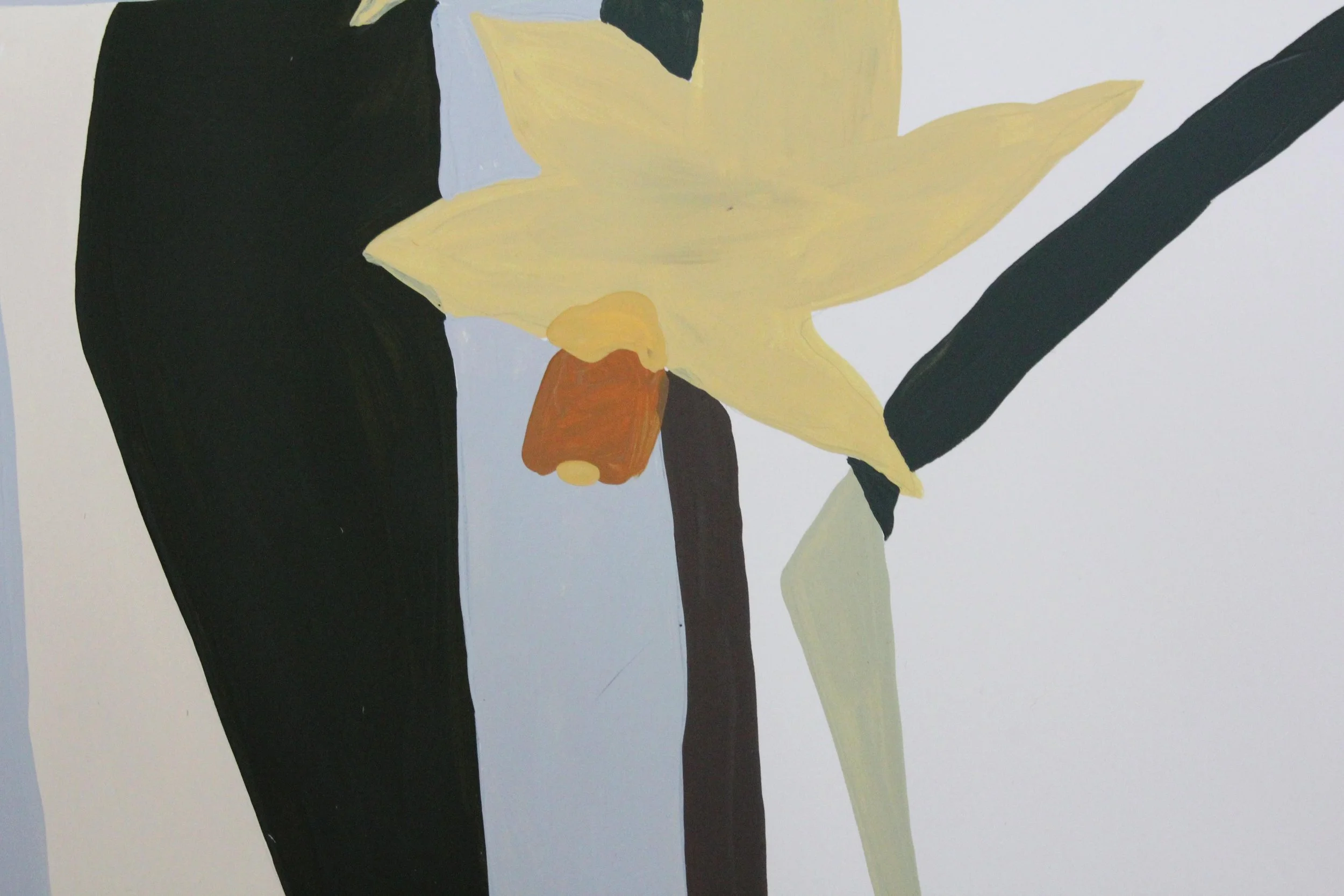from inside, looking out. Acrylic Painting on Paper 