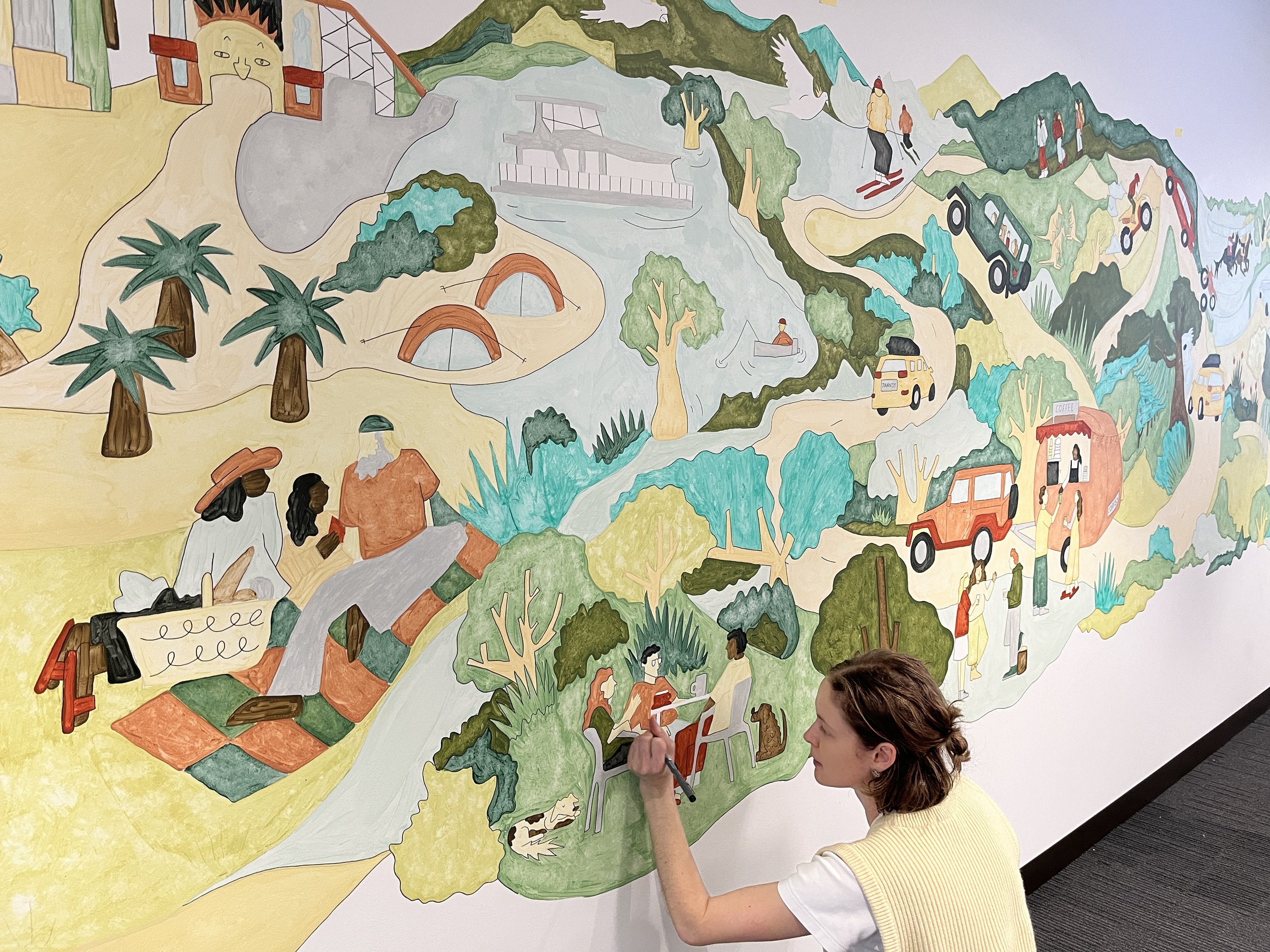vic roads head office QV melbourne mural