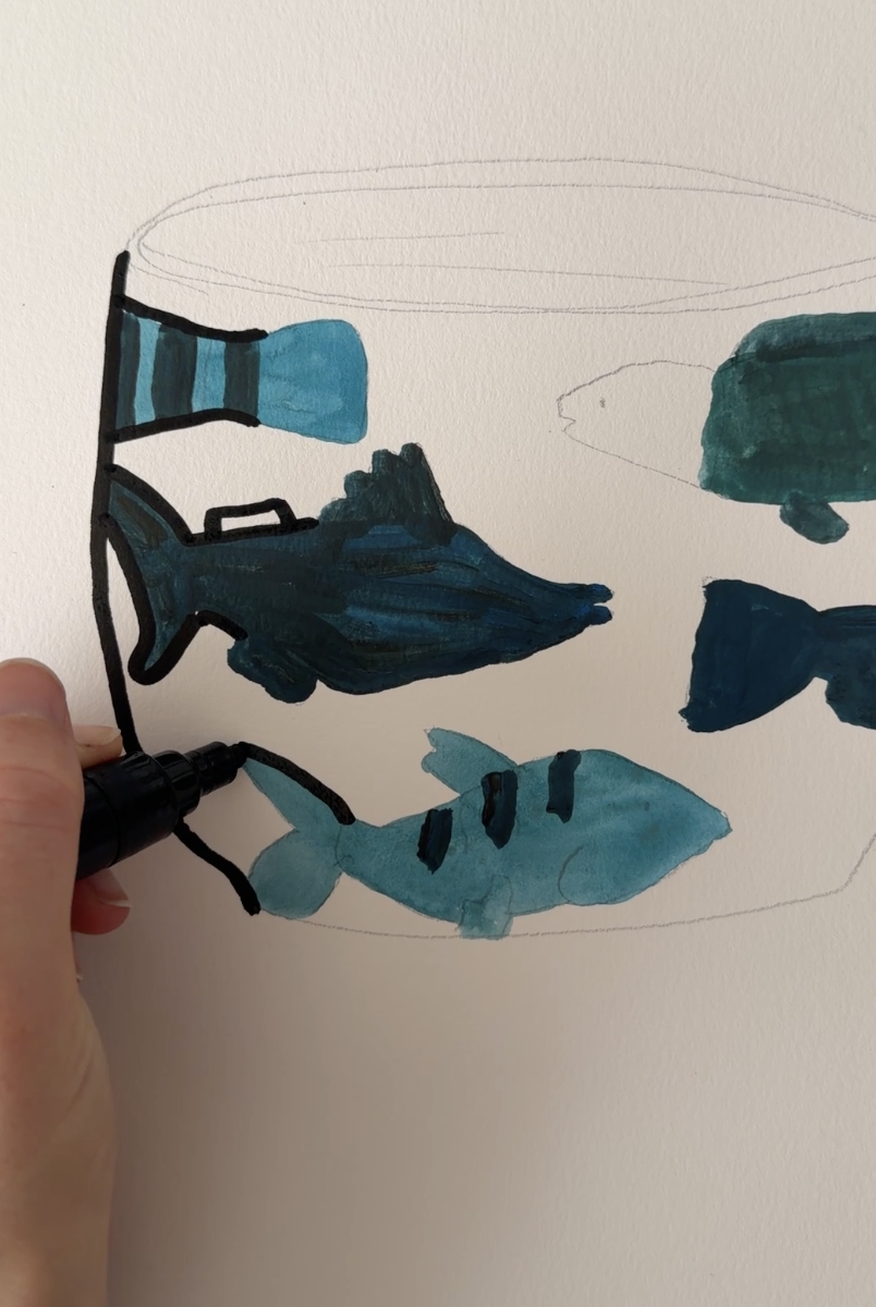 cup collection painted series