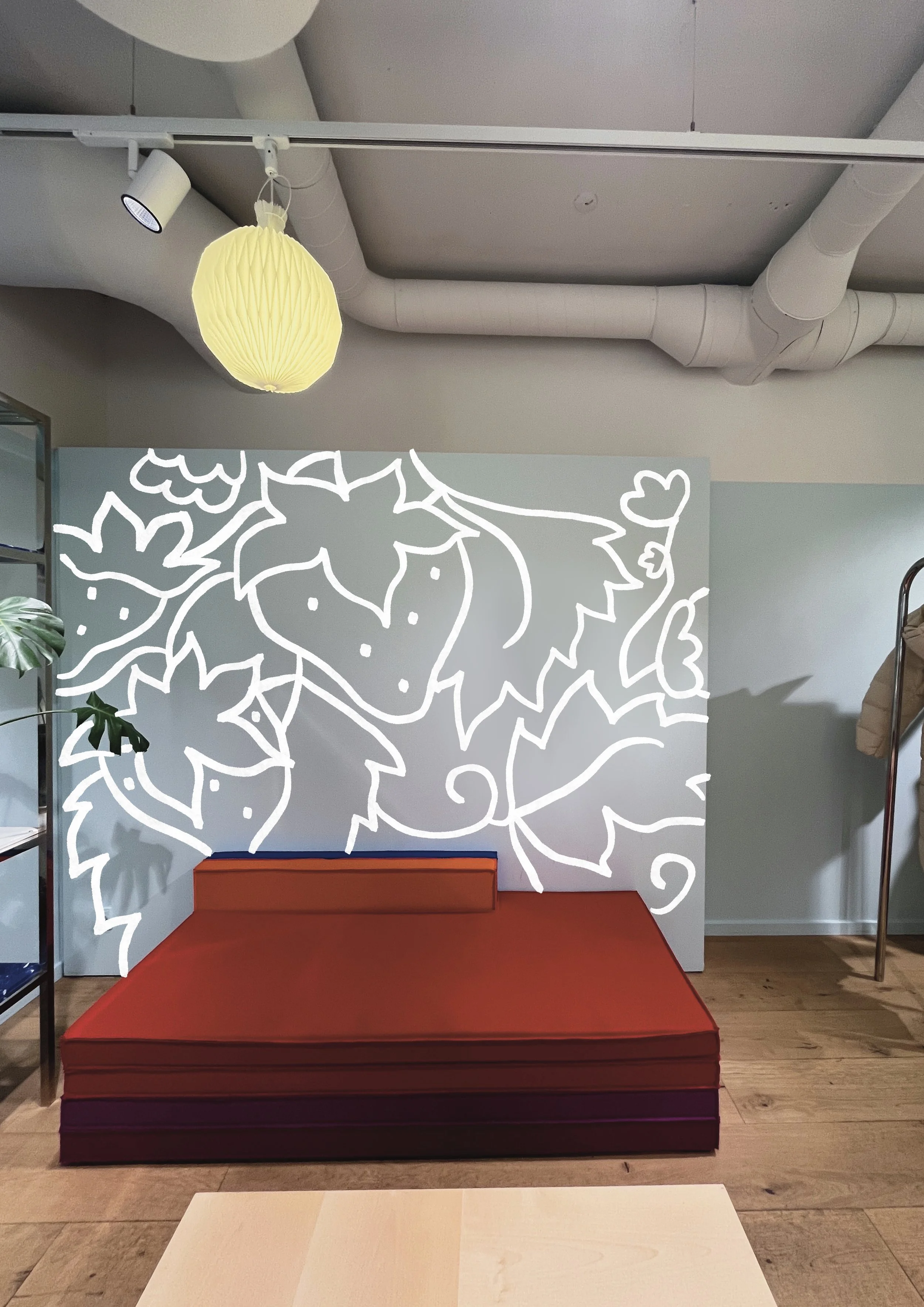 Murals design for interiors, homes, architecture, showrooms, gallery spaces and retail spaces. 