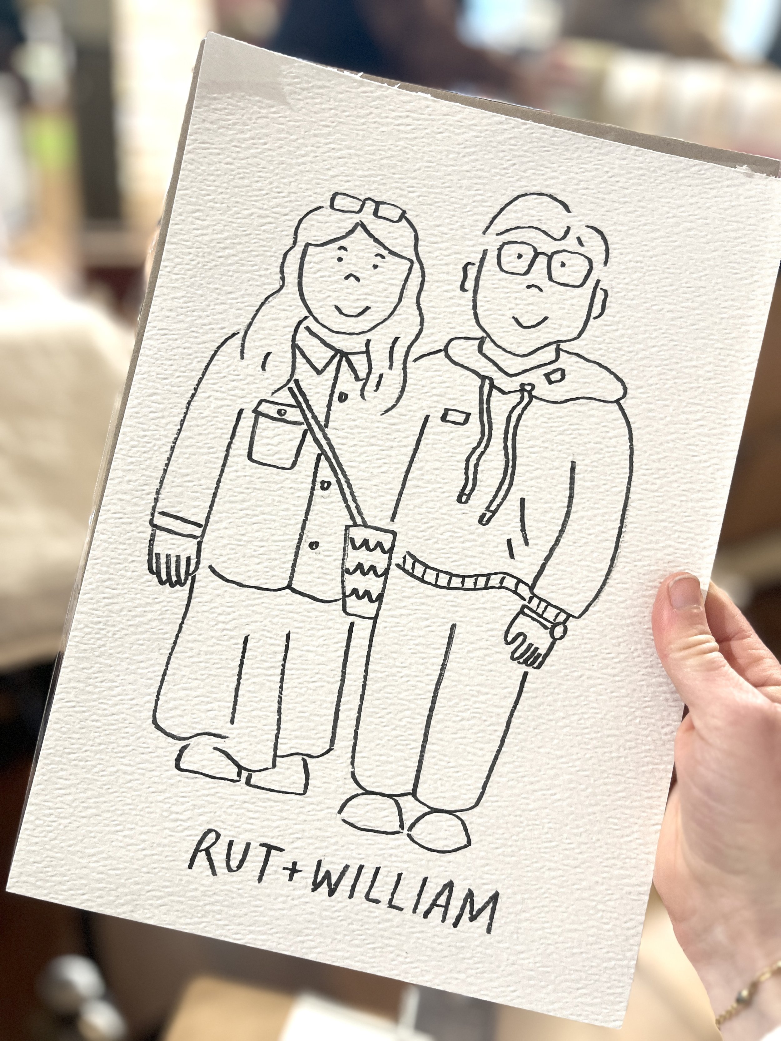 Angharad Neal-Williams Live event portrait illustrations