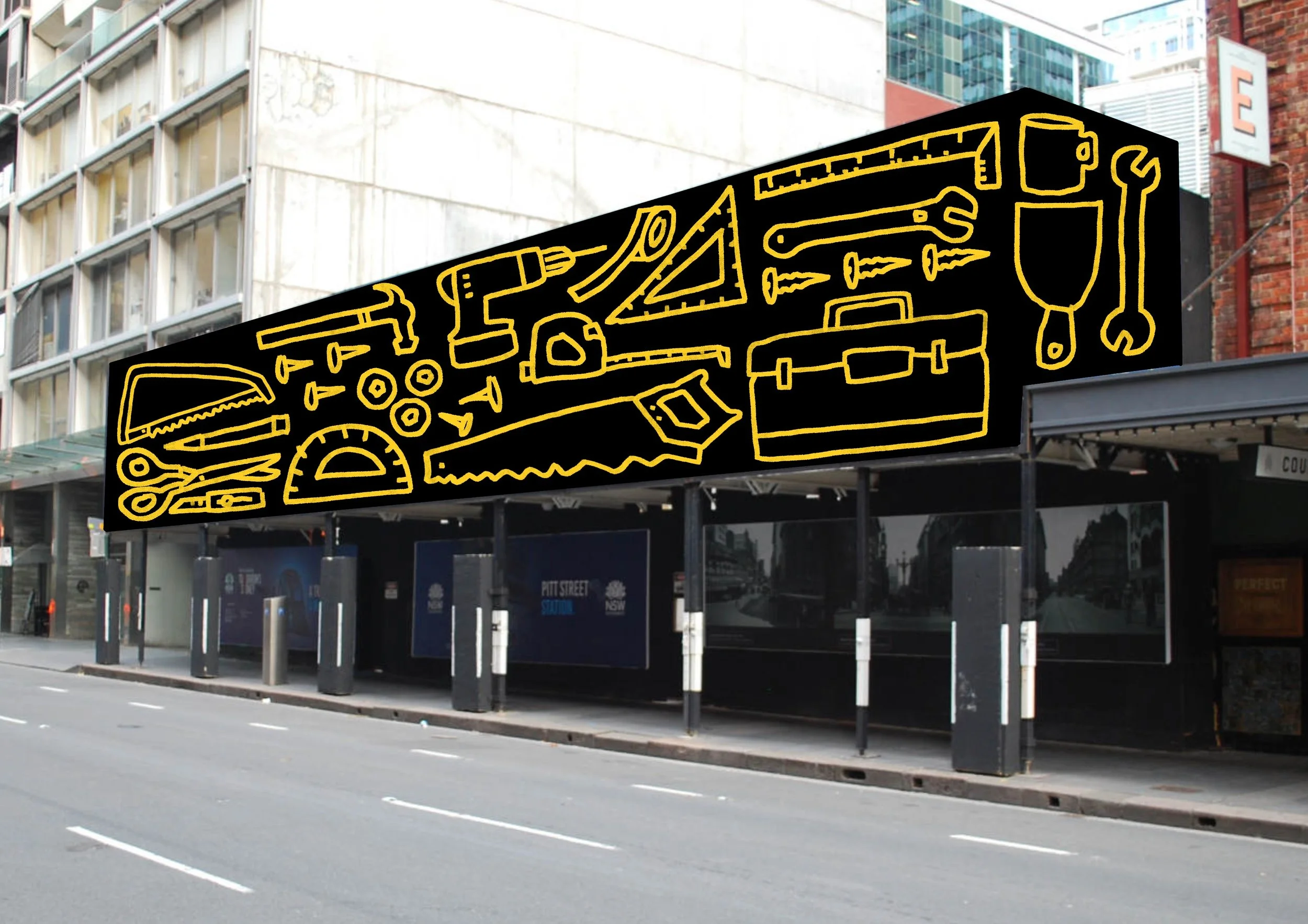 Murals design for interiors, homes, hoardings, architecture, showrooms, gallery spaces and retail spaces. 