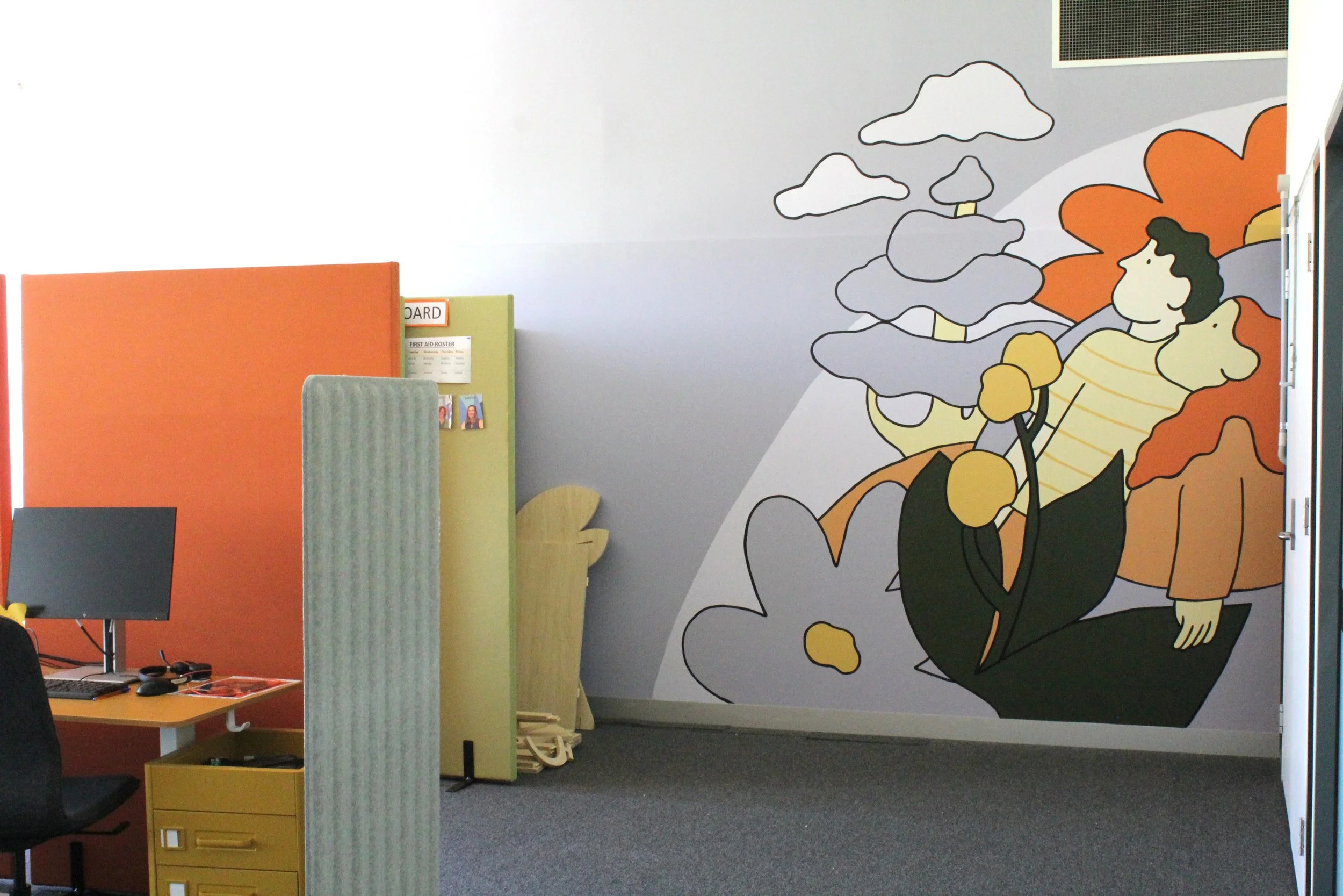 Interior space mural_office artwork_melbourne