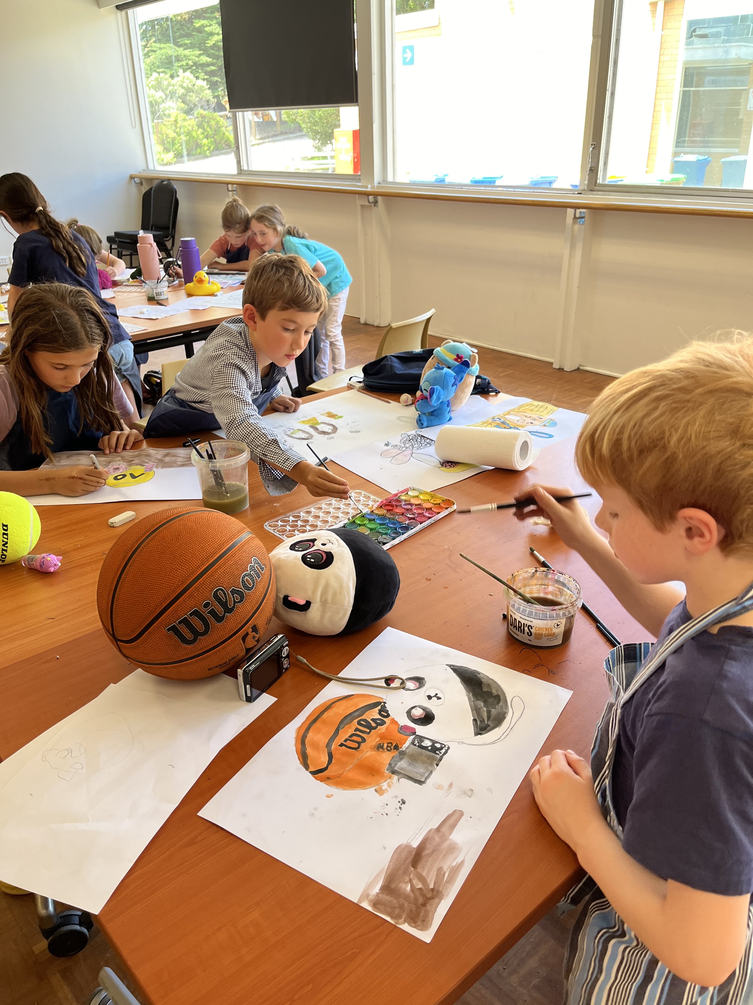 kids still life illustration workshop beaumaris art group 
