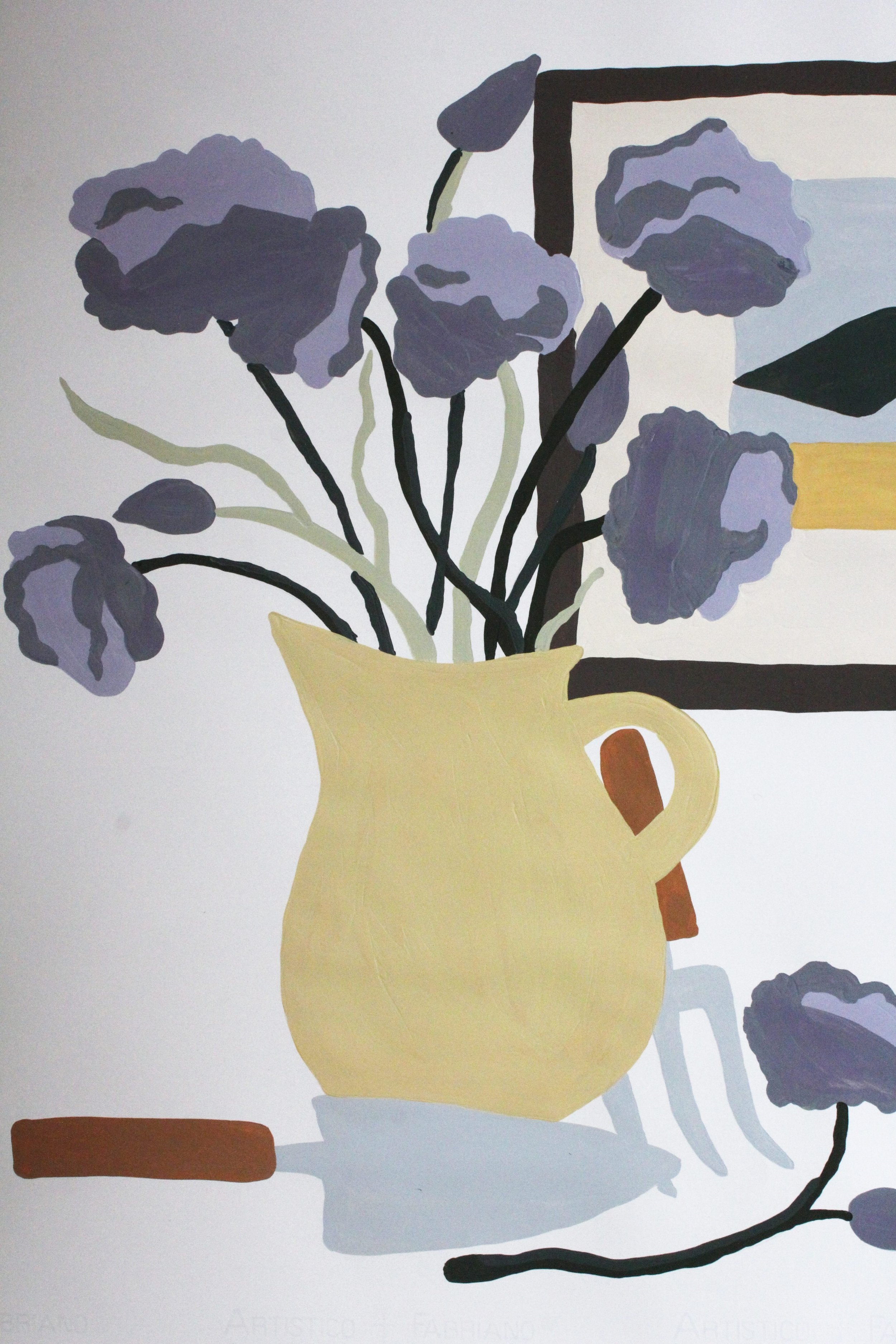 from inside, looking out. Acrylic Painting on Paper 