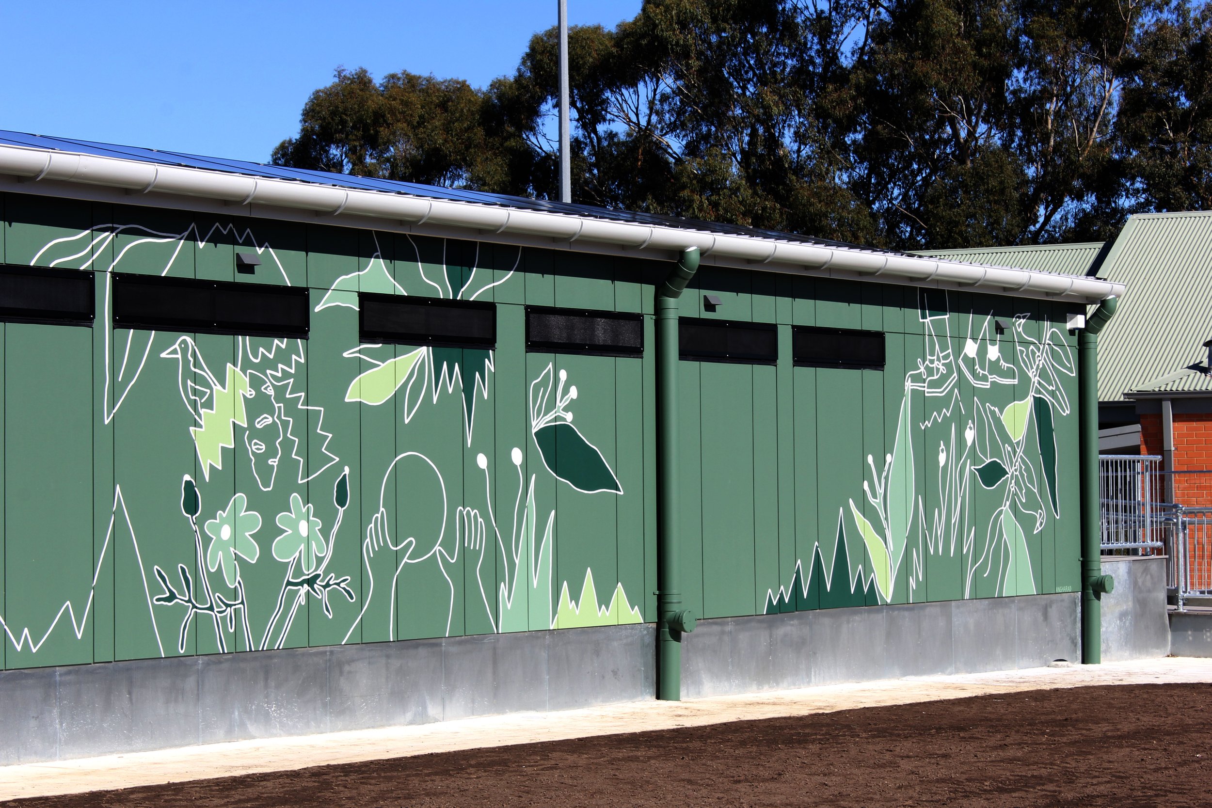 Nature outdoor park Mural, Rowville, Melbourne. 