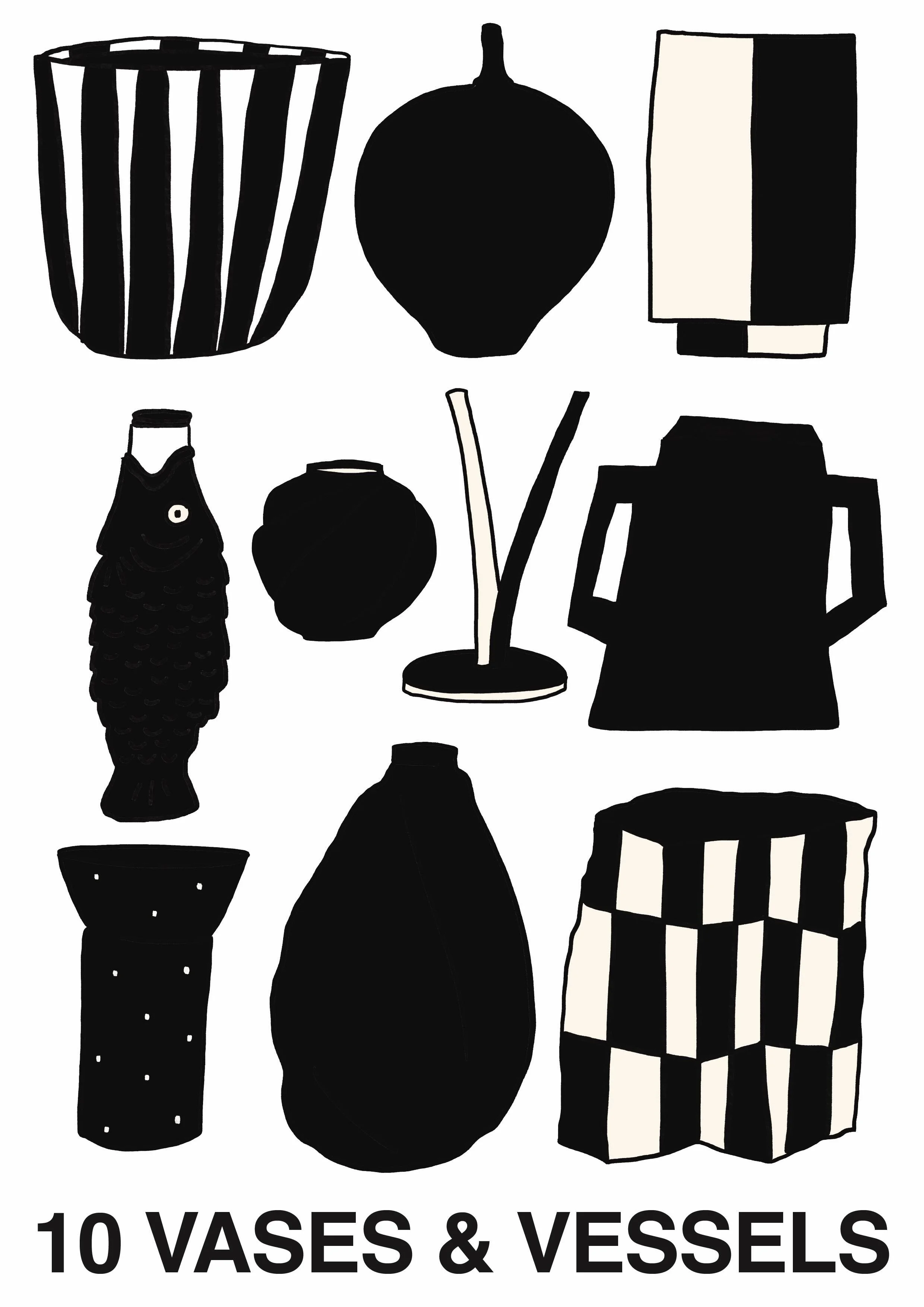 vase and vessel object illustration and design angharad neal-williams