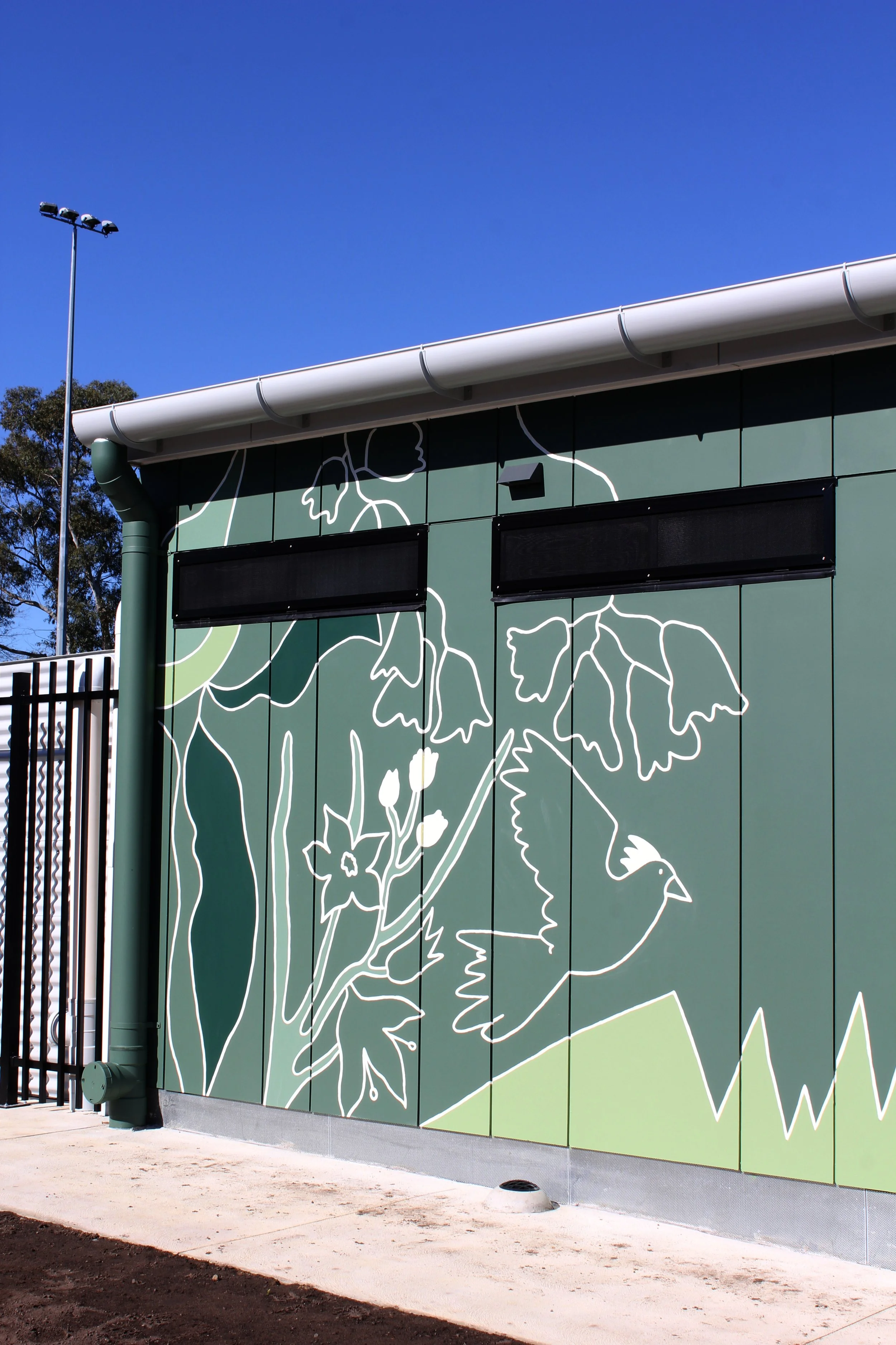 Nature outdoor park Mural, Rowville, Melbourne. 