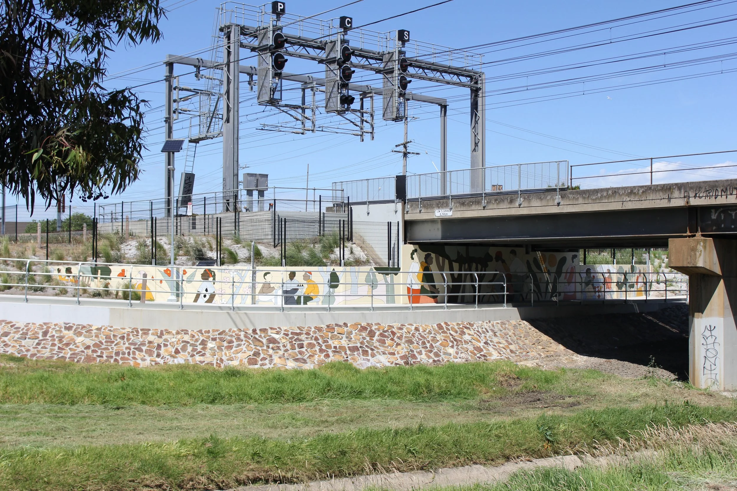 webster street dandenong level crossing removal community murals