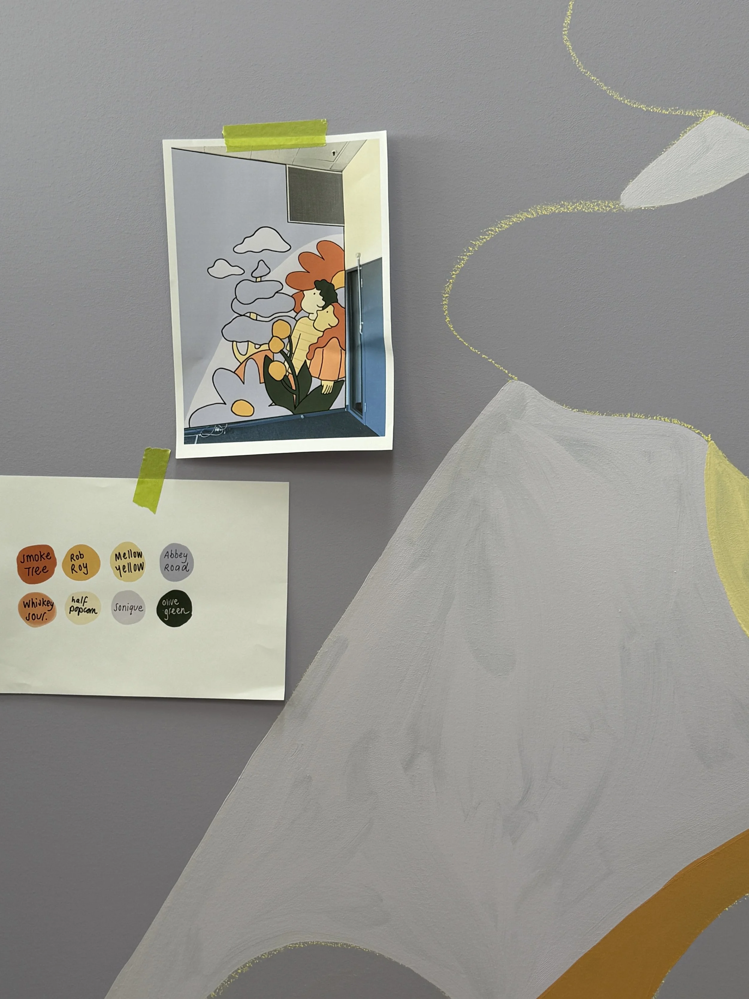 Interior space mural_office artwork_melbourne
