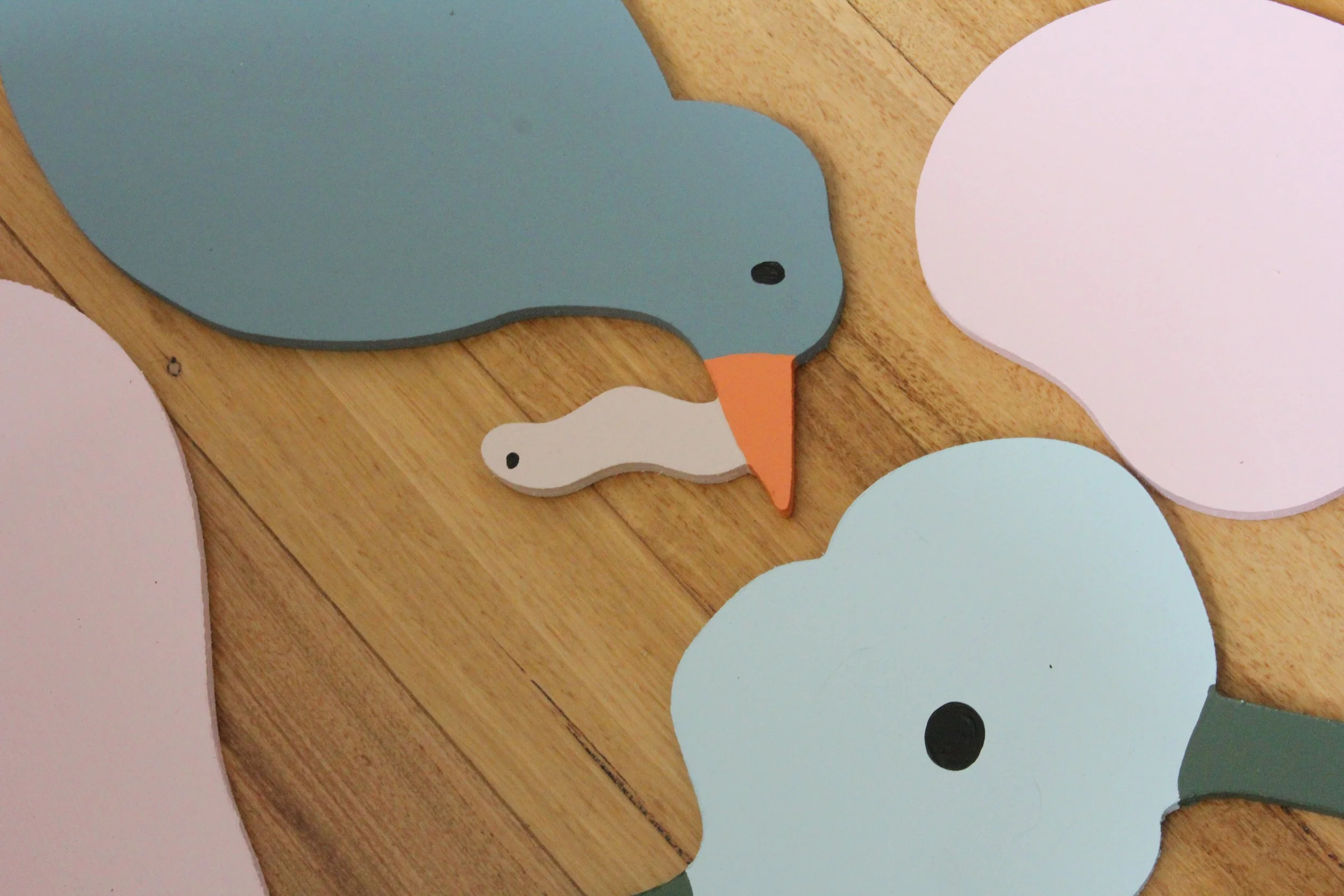 Wooden Mural elements public art installation melbourne