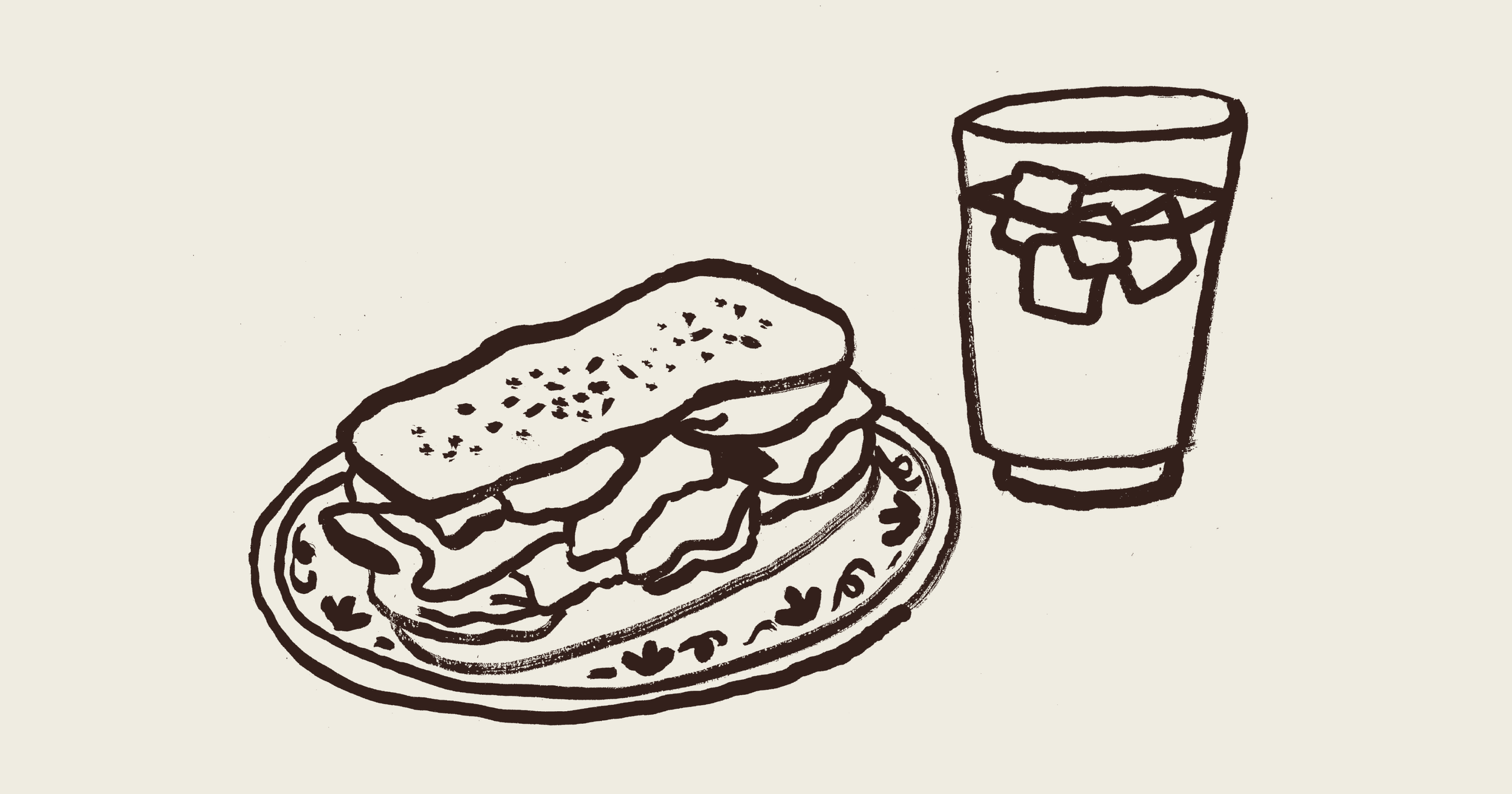 Cannoli Bar Brand Identity Illustrations