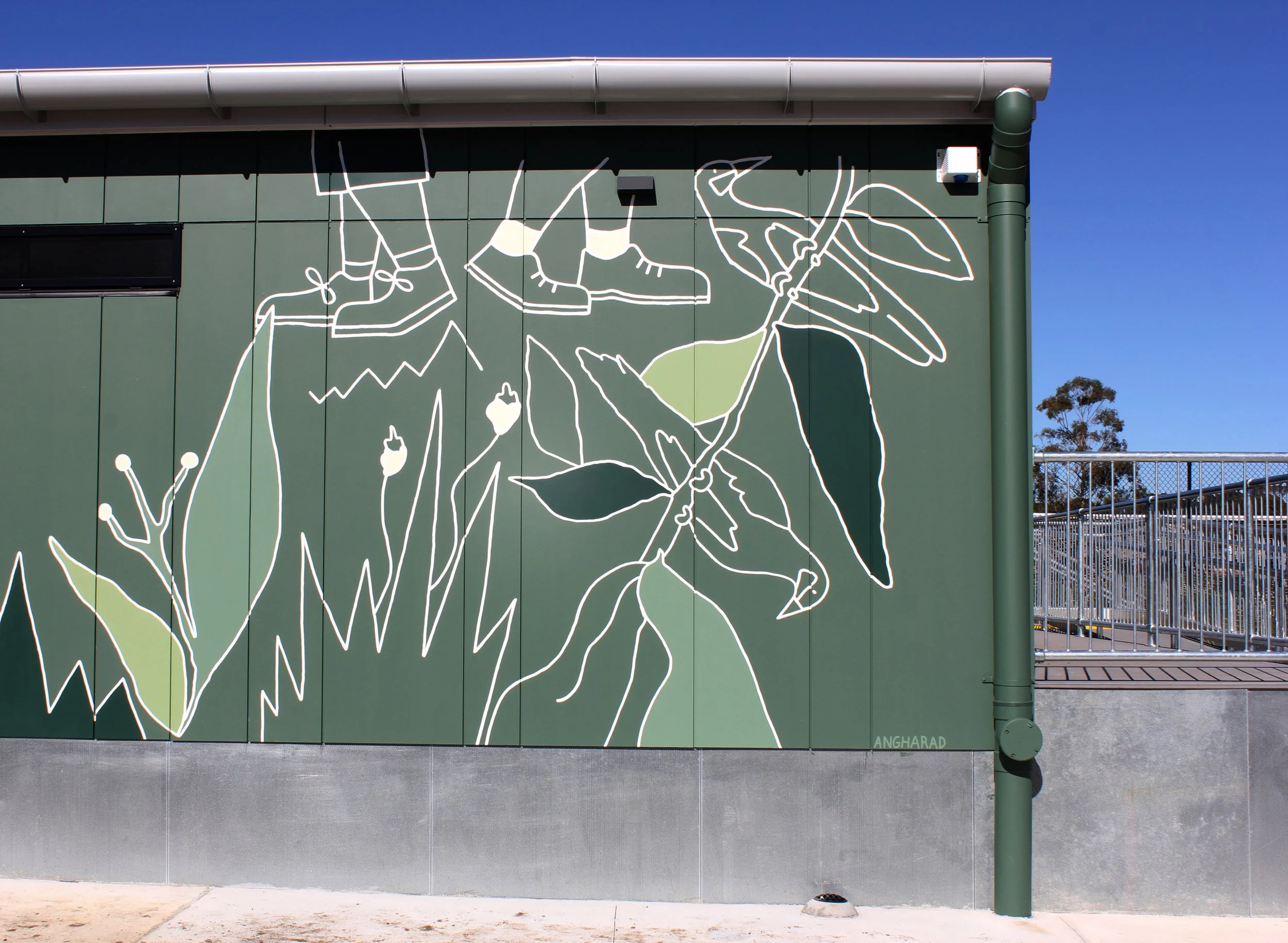 Nature outdoor park Mural, Rowville, Melbourne. 